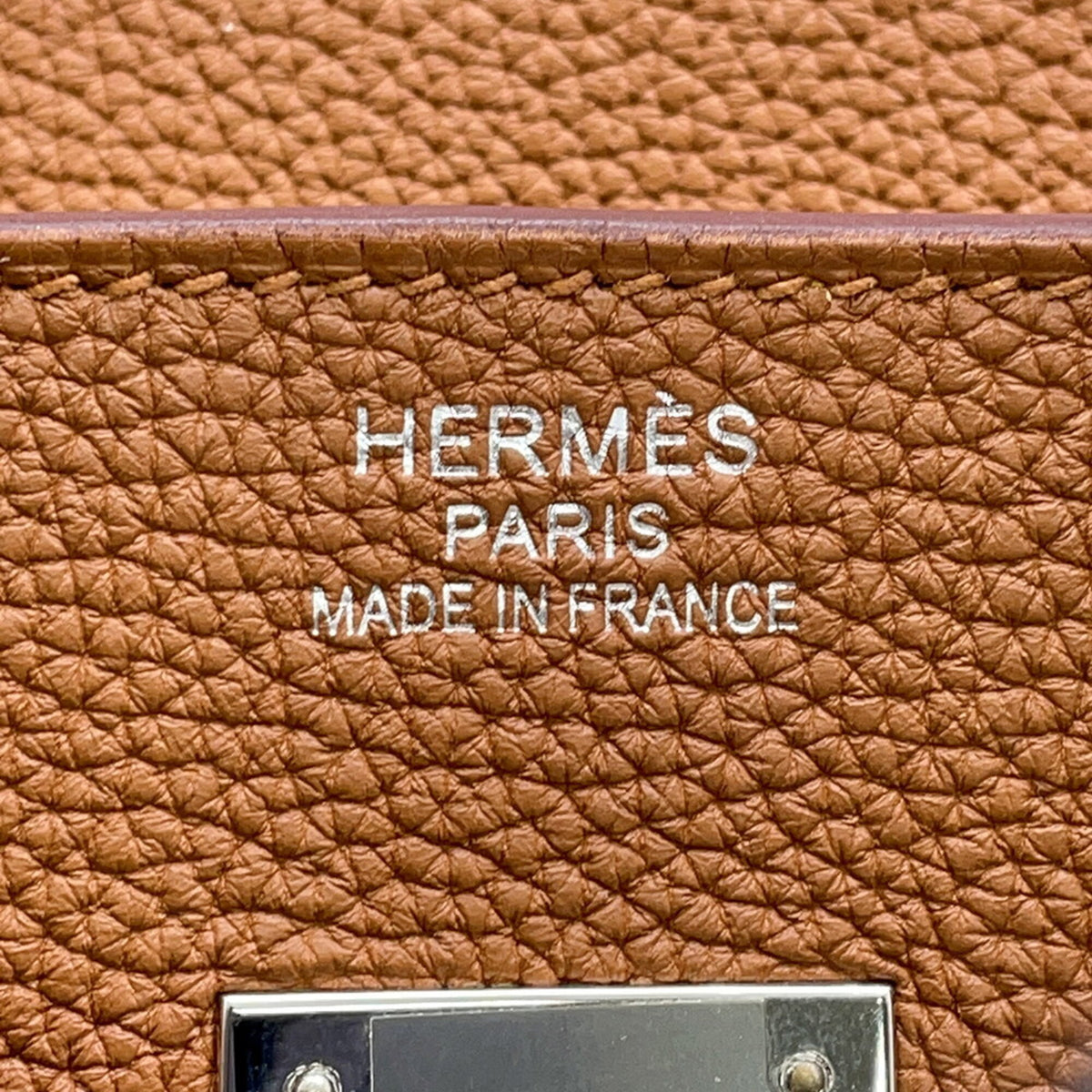 Hermes Gold Yellow Togo Leather Swift Leather Handbag (Pre-Owned)