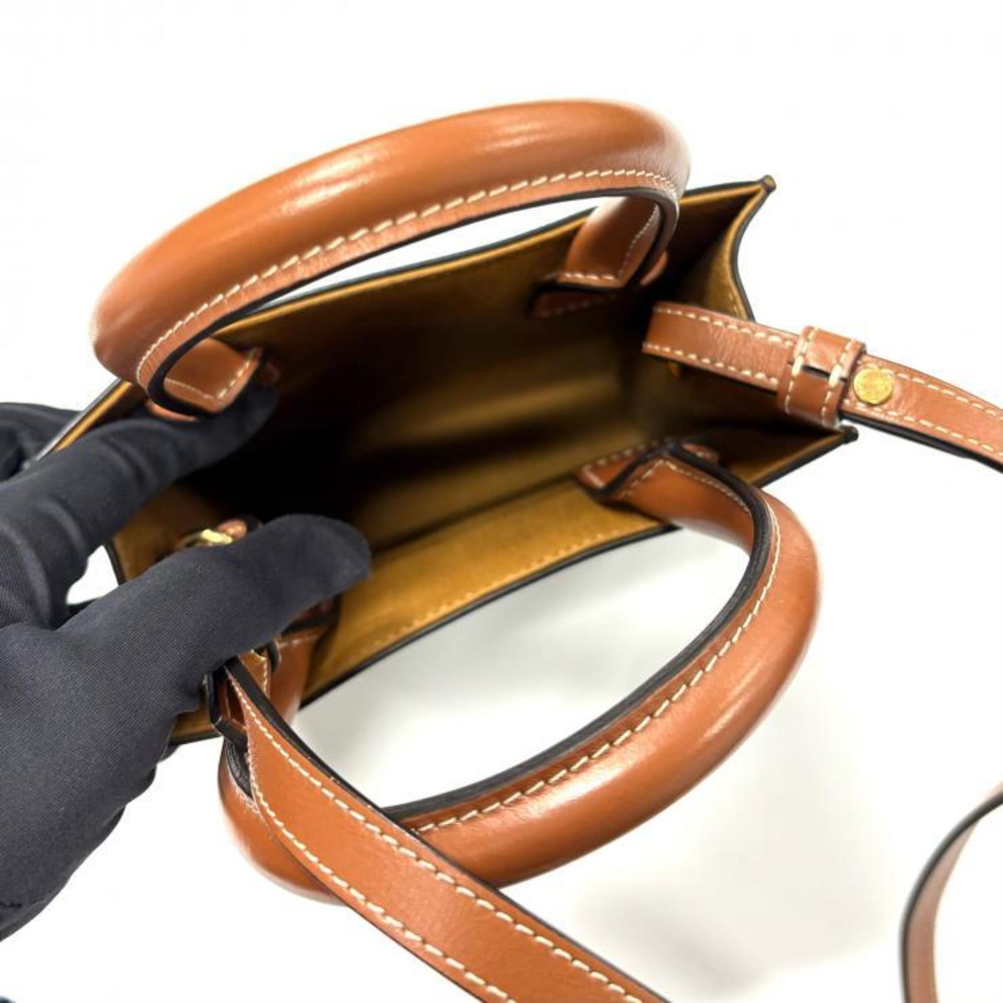 Celine Brown Pvc Leather Shoulder Bag (Pre-Owned)