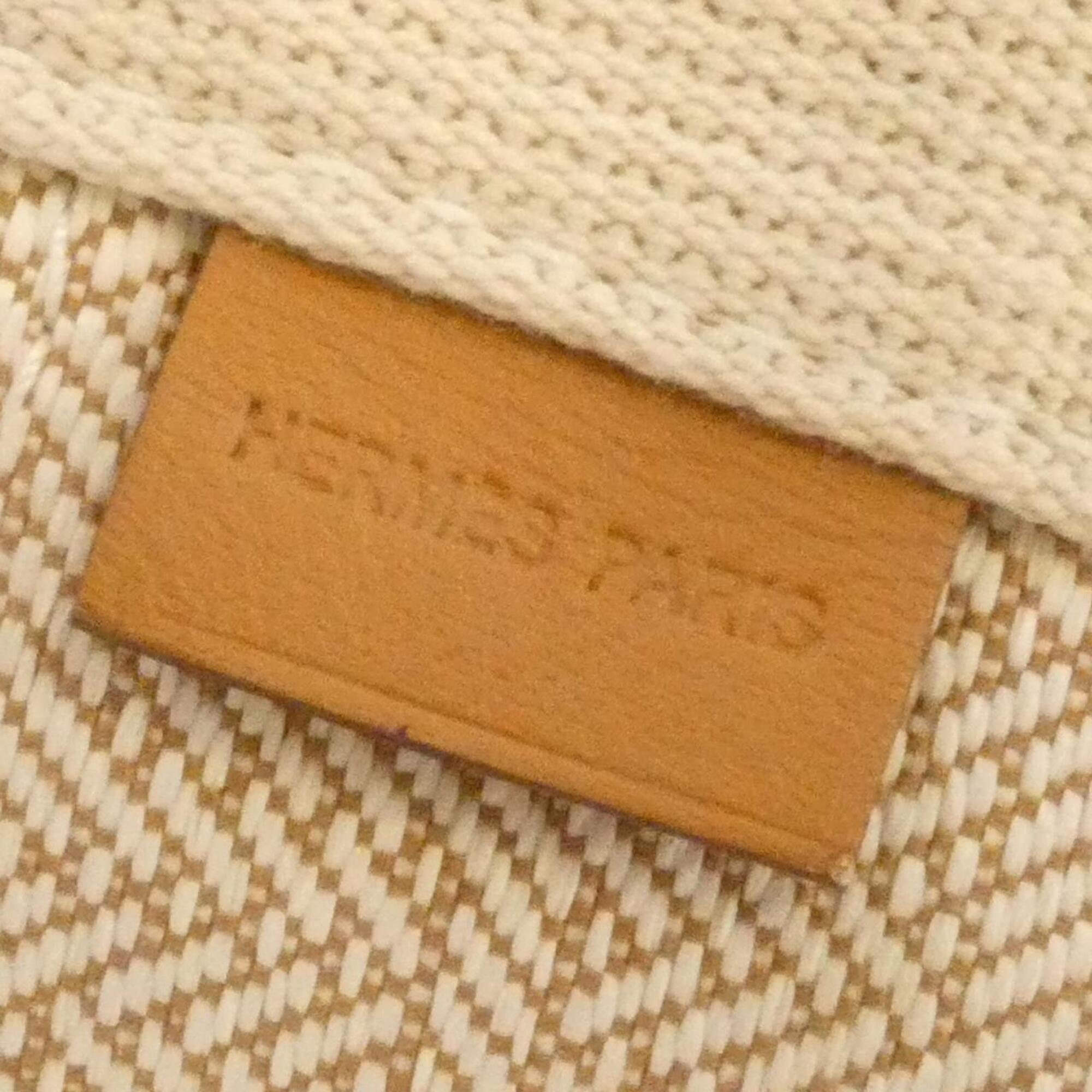 Hermes Beige Canvas Handbag (Pre-Owned)
