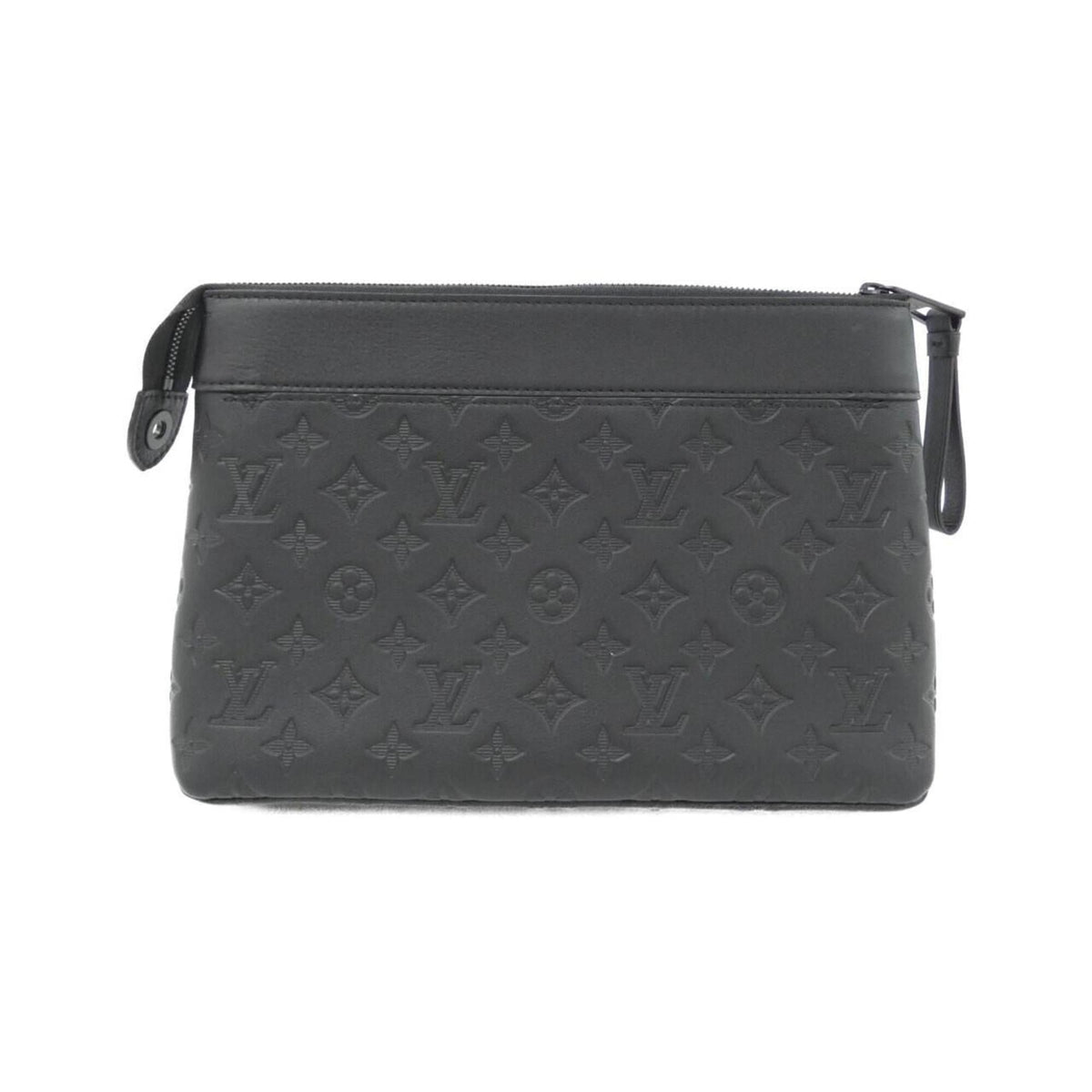 Louis Vuitton Black Leather Handbag Pochette (Pre-Owned)