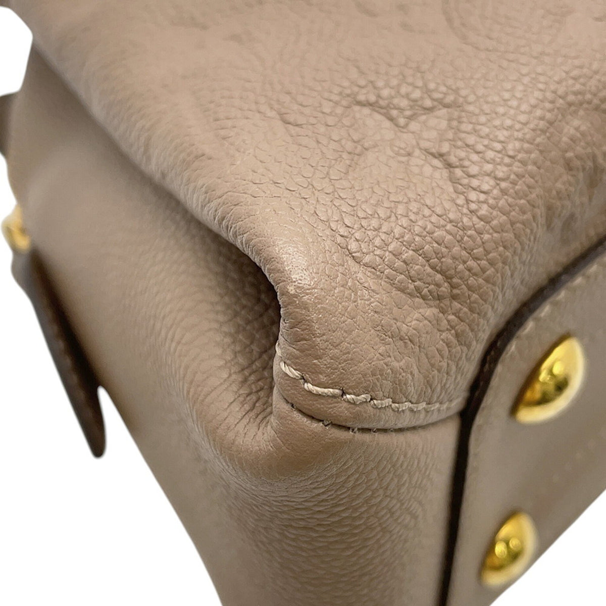 Louis Vuitton Taupe Monogram Empreinte Handbag Shoulder Bag (Pre-Owned)