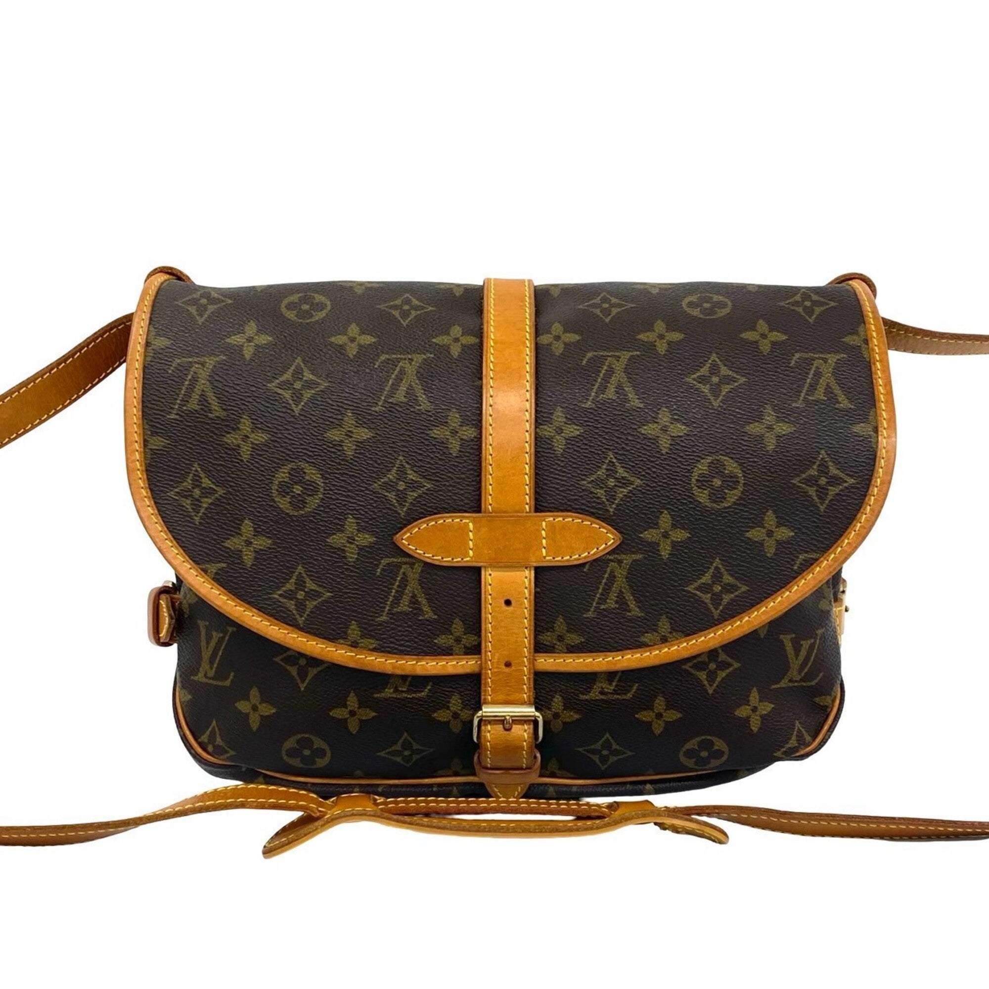 Louis Vuitton Brown Leather Pvc Pochette Shoulder Bag (Pre-Owned)
