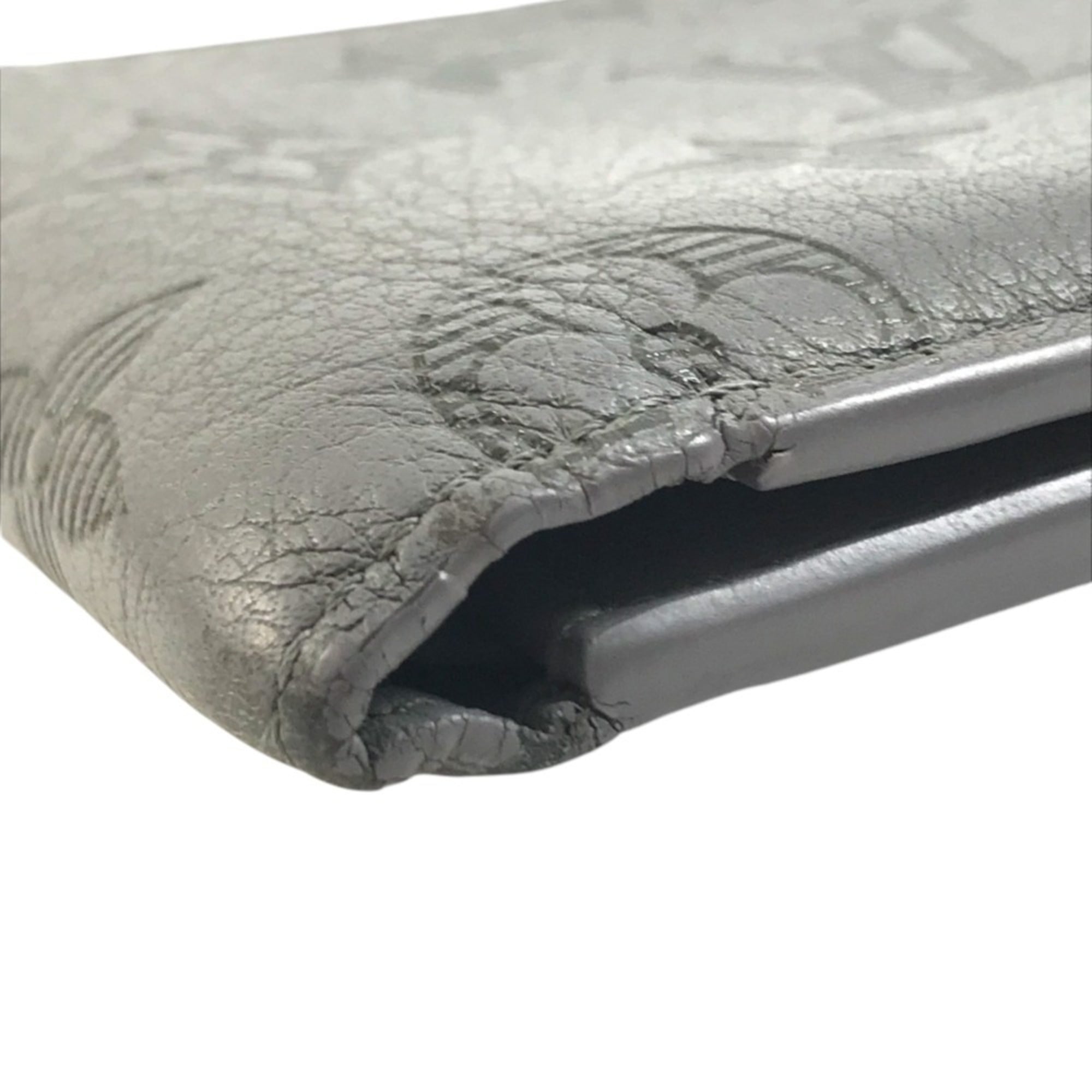 Louis Vuitton Monogram Shadow Gray Monogram Shadow Wallet (Bi-Fold) (Pre-Owned)