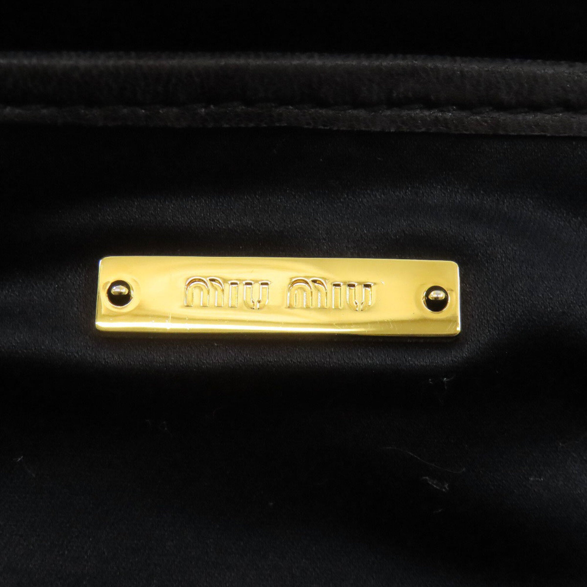 Miu Miu Black Leather Shoulder Bag (Pre-Owned)