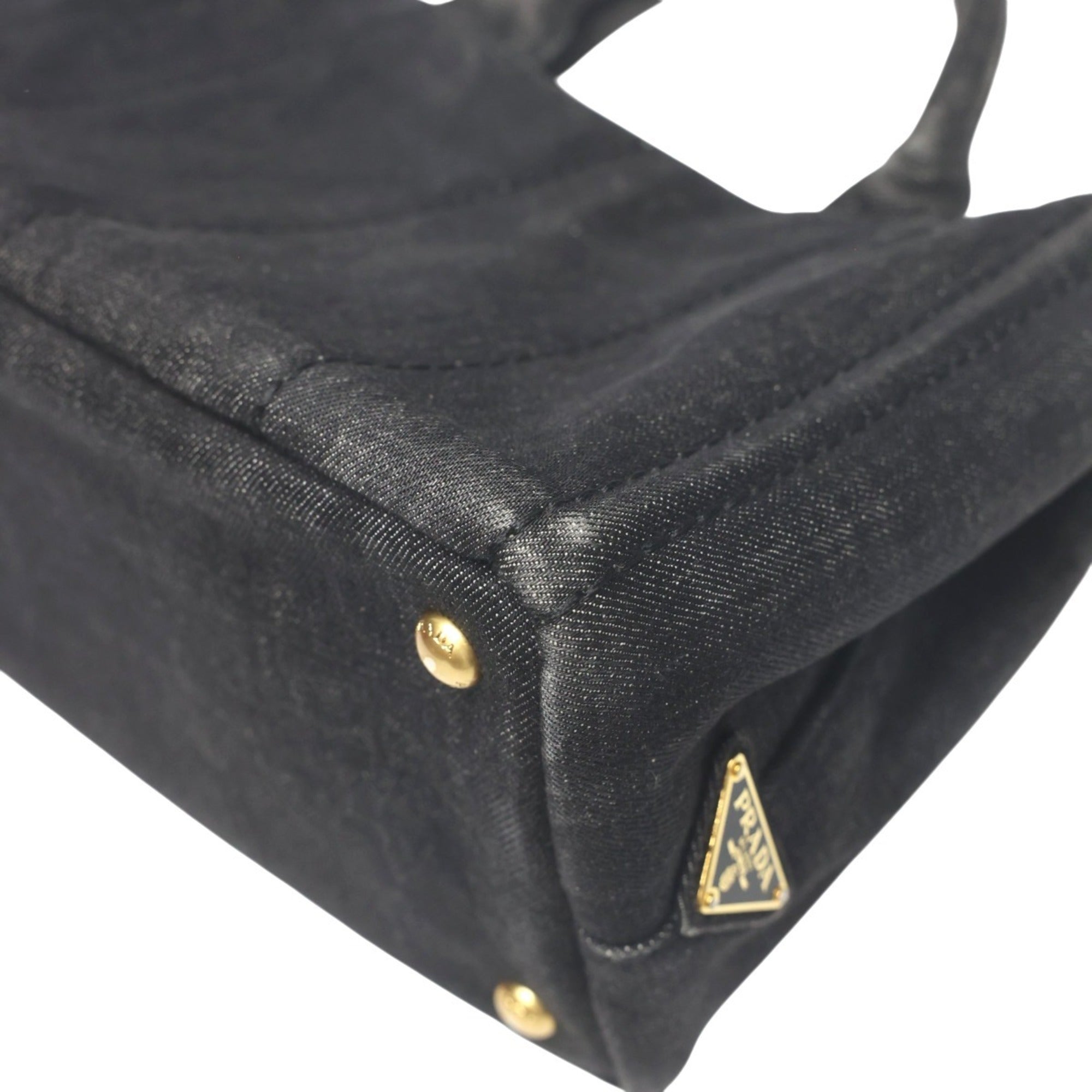 Prada Black Denim Tote Bag (Pre-Owned)