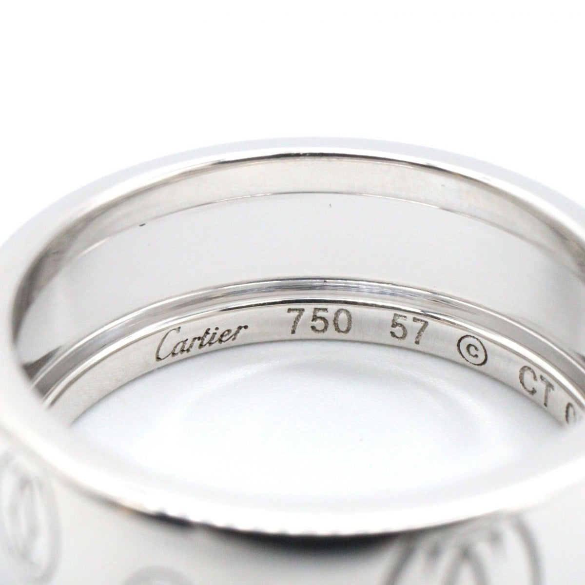 Cartier Silver White Gold (18K) Band Ring (Pre-Owned)