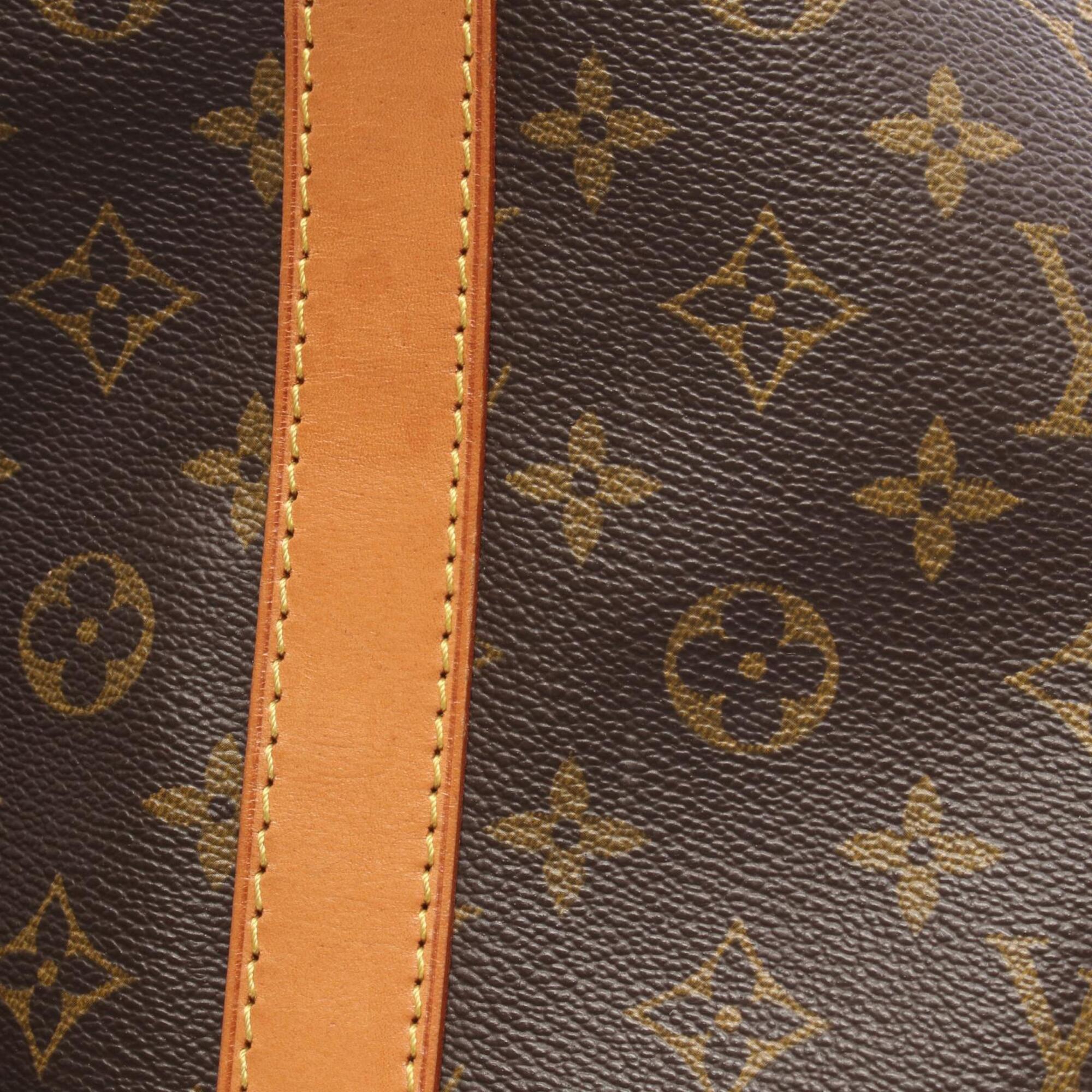 Louis Vuitton Brown Coated Canvas Leather Boston Bag Handbag (Pre-Owned)