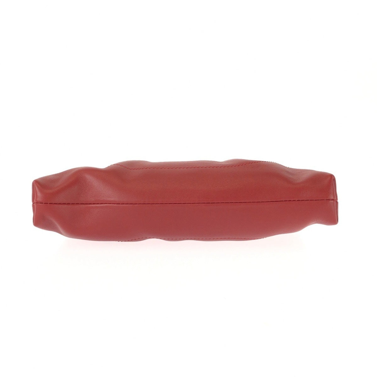 Salvatore Ferragamo Red Color Leather Clutch Bag Shoulder Bag (Pre-Owned)