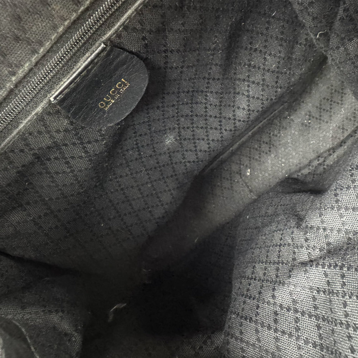 Gucci Black Leather Backpack (Pre-Owned)