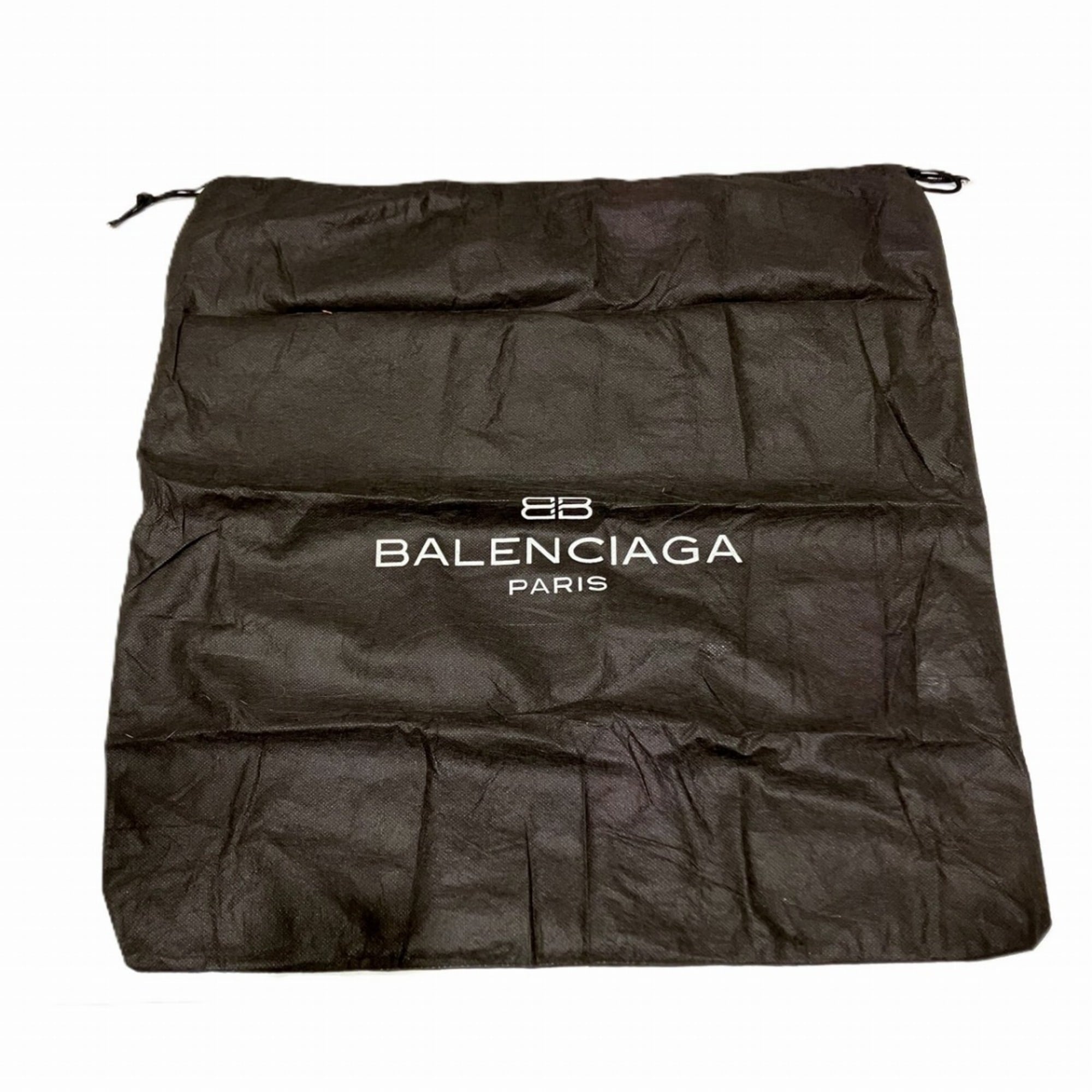 Balenciaga Black Canvas Leather Tote Bag (Pre-Owned)