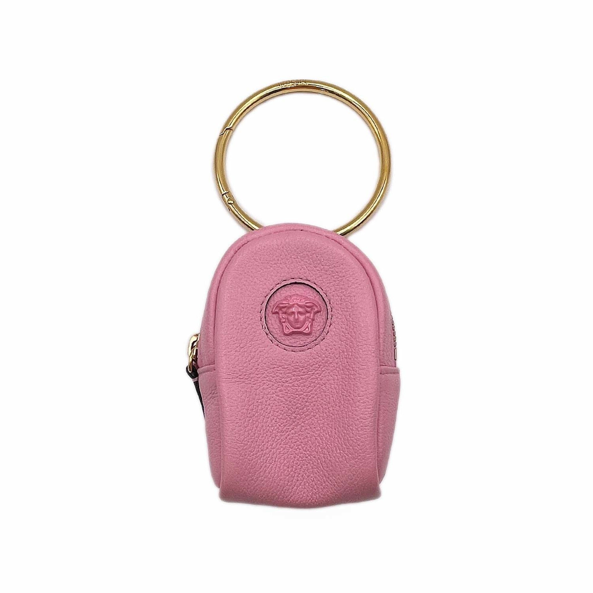 Versace Pink Leather Pouch (Pre-Owned)