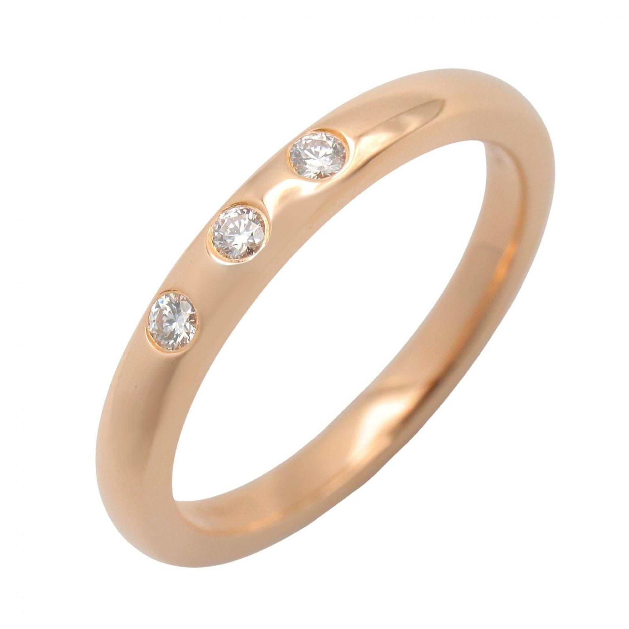 Tiffany Gold Clear Pink Gold (18K) Band Ring (Pre-Owned)