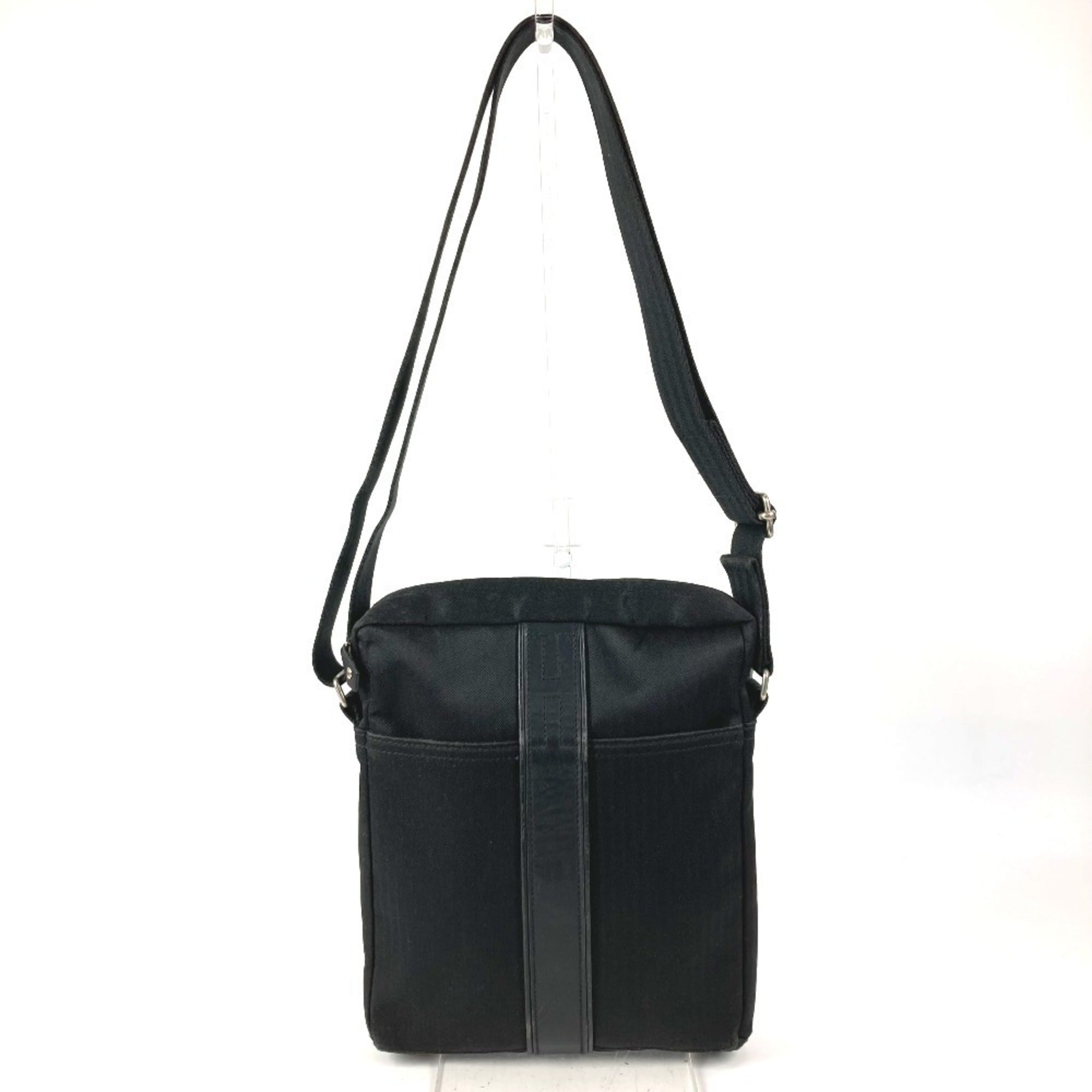 Hermes Black Canvas Pochette Shoulder Bag (Pre-Owned)