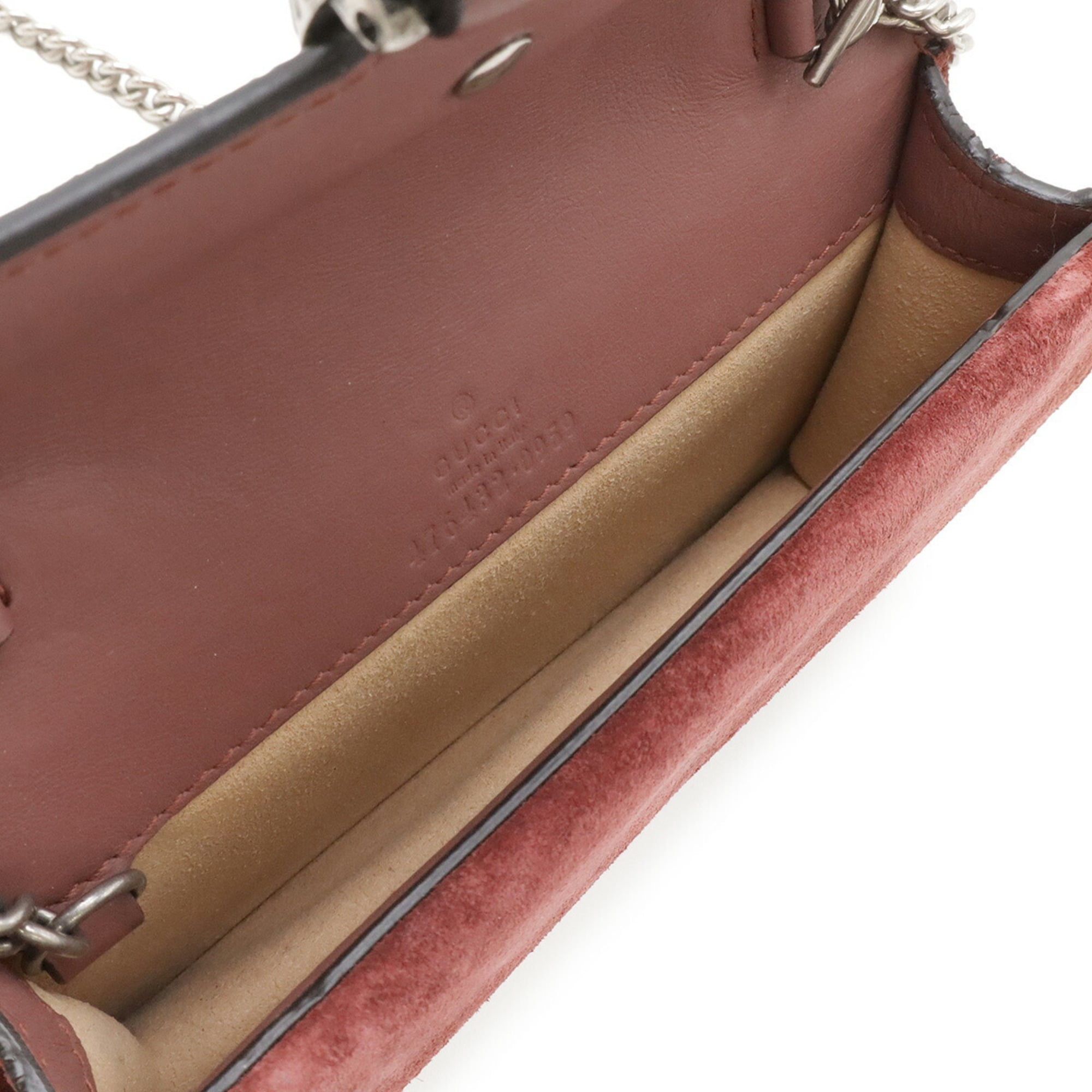 Gucci Gg Blooms Beige Multi-Color Pink Gg Supreme Suede Leather Shoulder Bag (Pre-Owned)