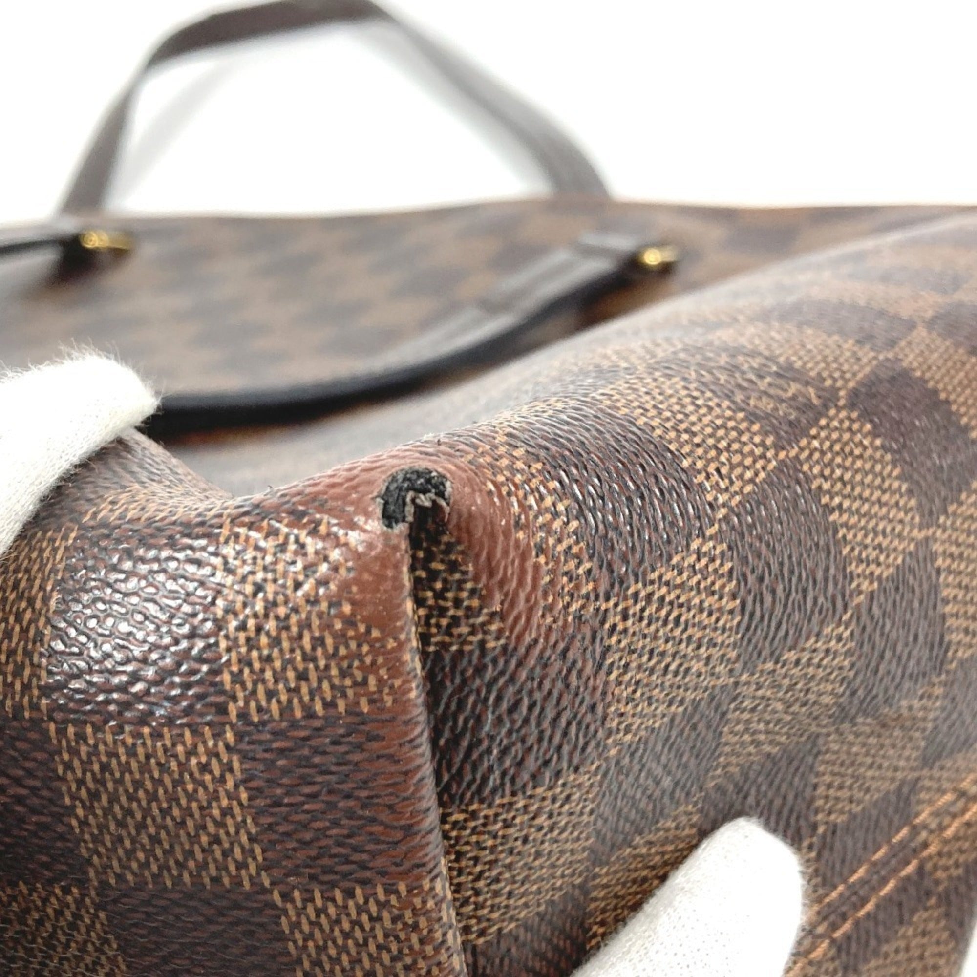 Louis Vuitton Damier Brown Ebene Damier Canvas Shoulder Bag Tote Bag (Pre-Owned)