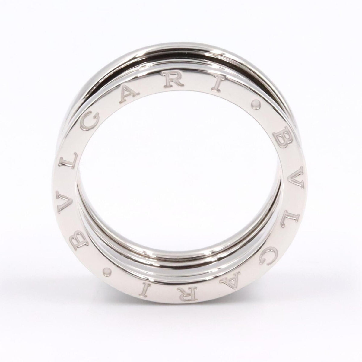 Bvlgari Silver White Gold (18K) Band Ring (Pre-Owned)