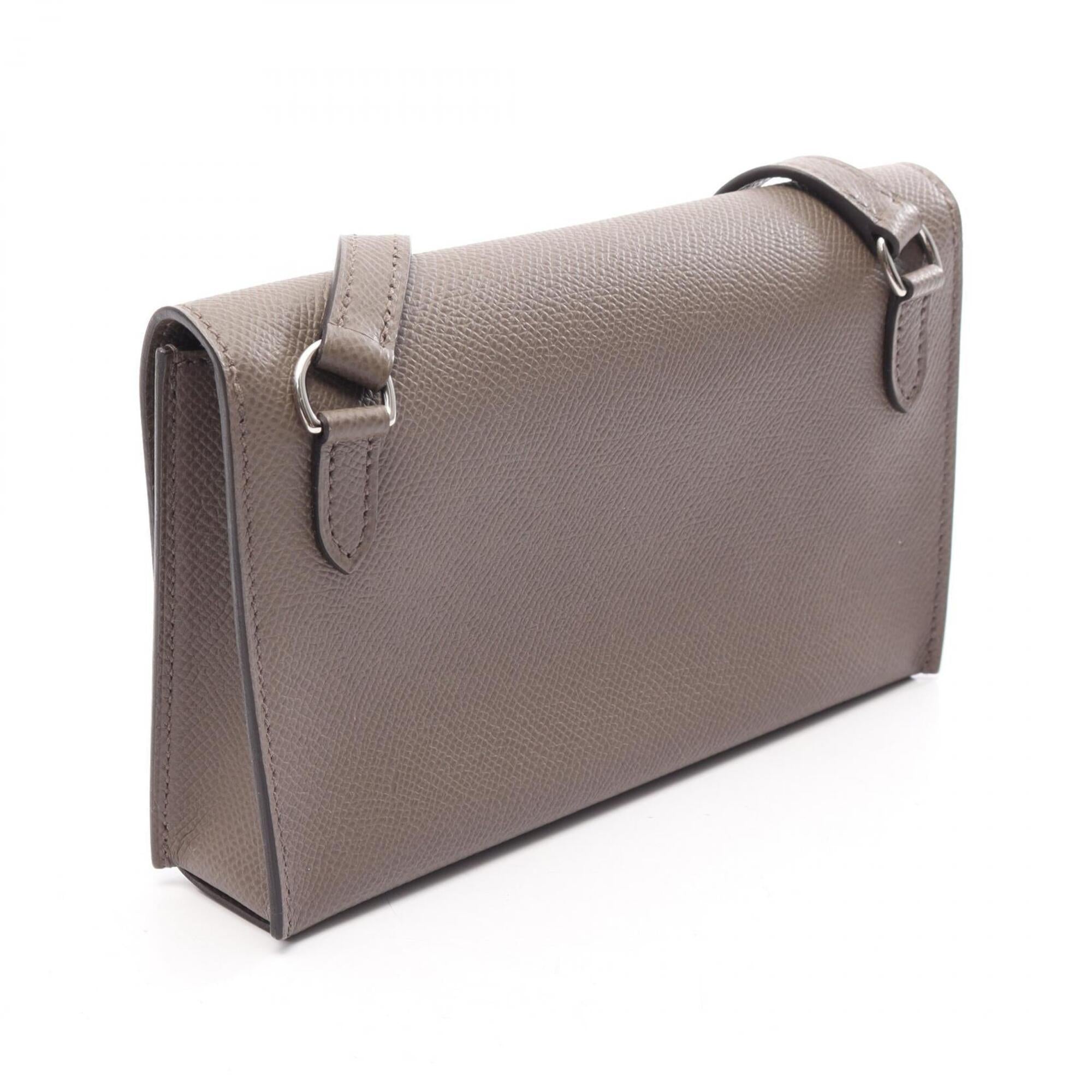 Hermes Beige Epsom Leather Handbag Shoulder Bag (Pre-Owned)
