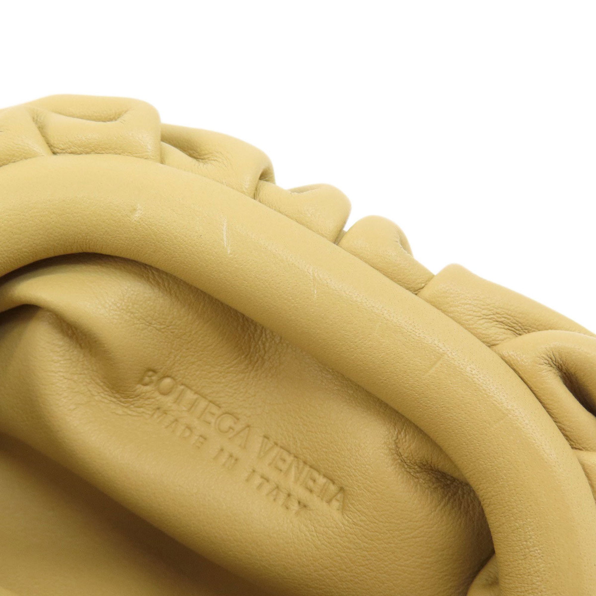 Bottega Veneta Beige Leather Pouch (Pre-Owned)