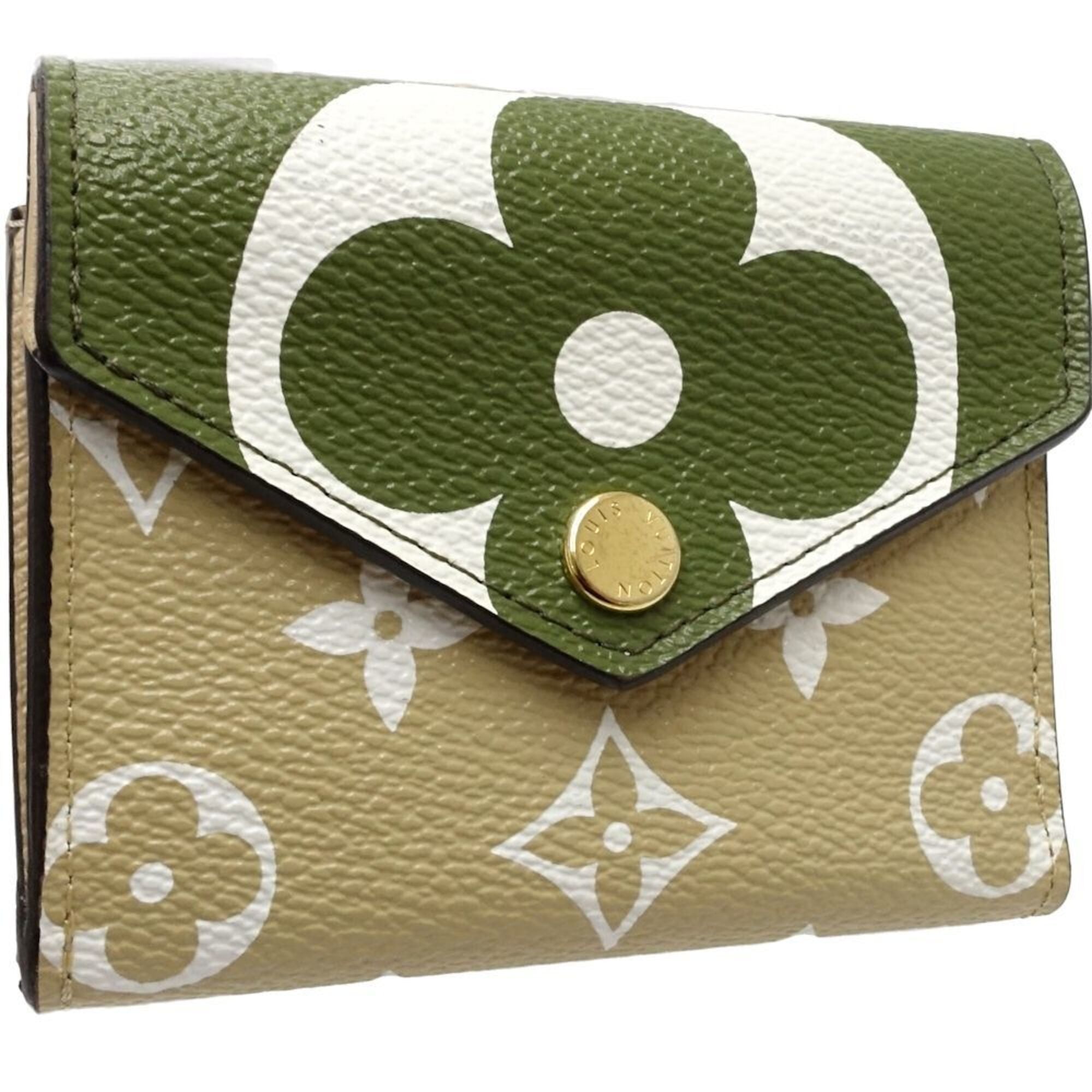 Louis Vuitton Monogram Khaki Monogram Wallet (Tri-Fold) (Pre-Owned)