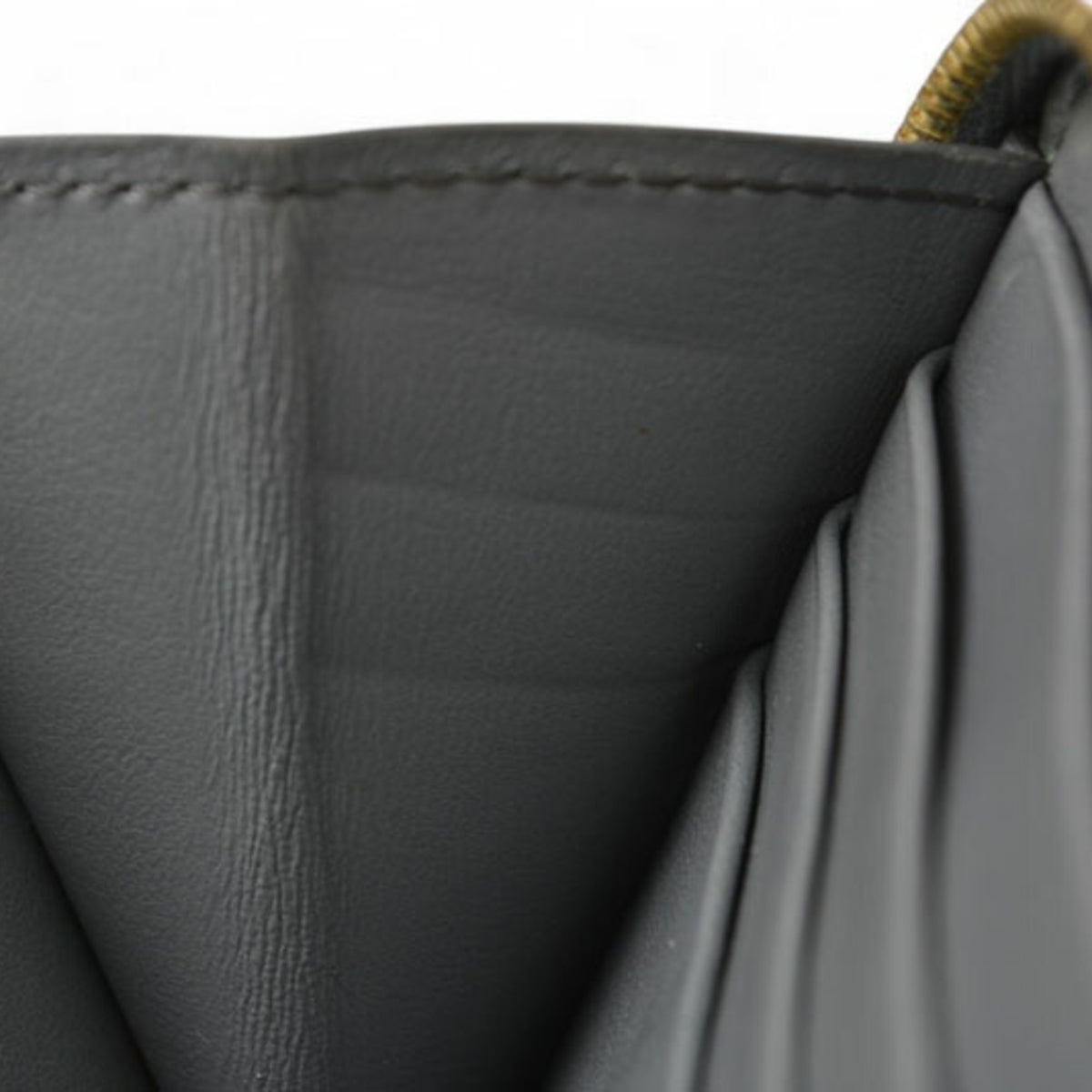 Celine Gray Leather Long Wallet (Bi-Fold) (Pre-Owned)
