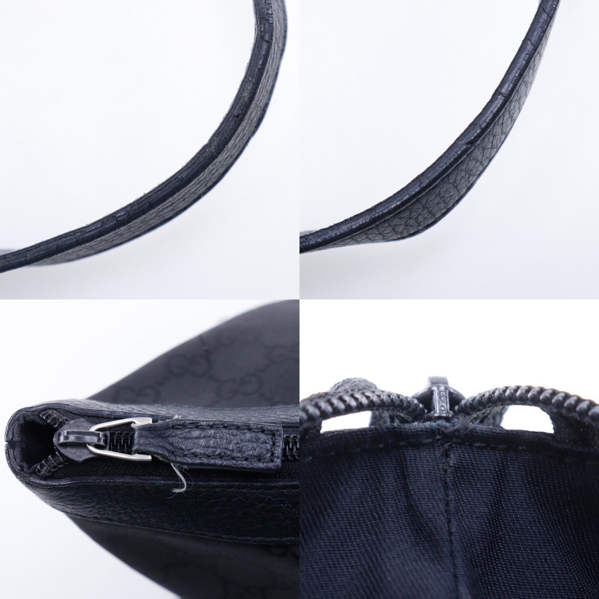 Gucci Black Nylon Canvas Tote Bag (Pre-Owned)