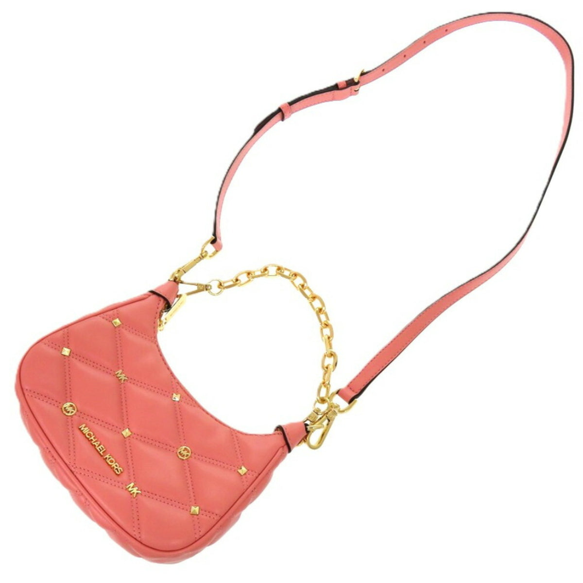 Michael Kors Pink Pvc Nylon Shoulder Bag (Pre-Owned)