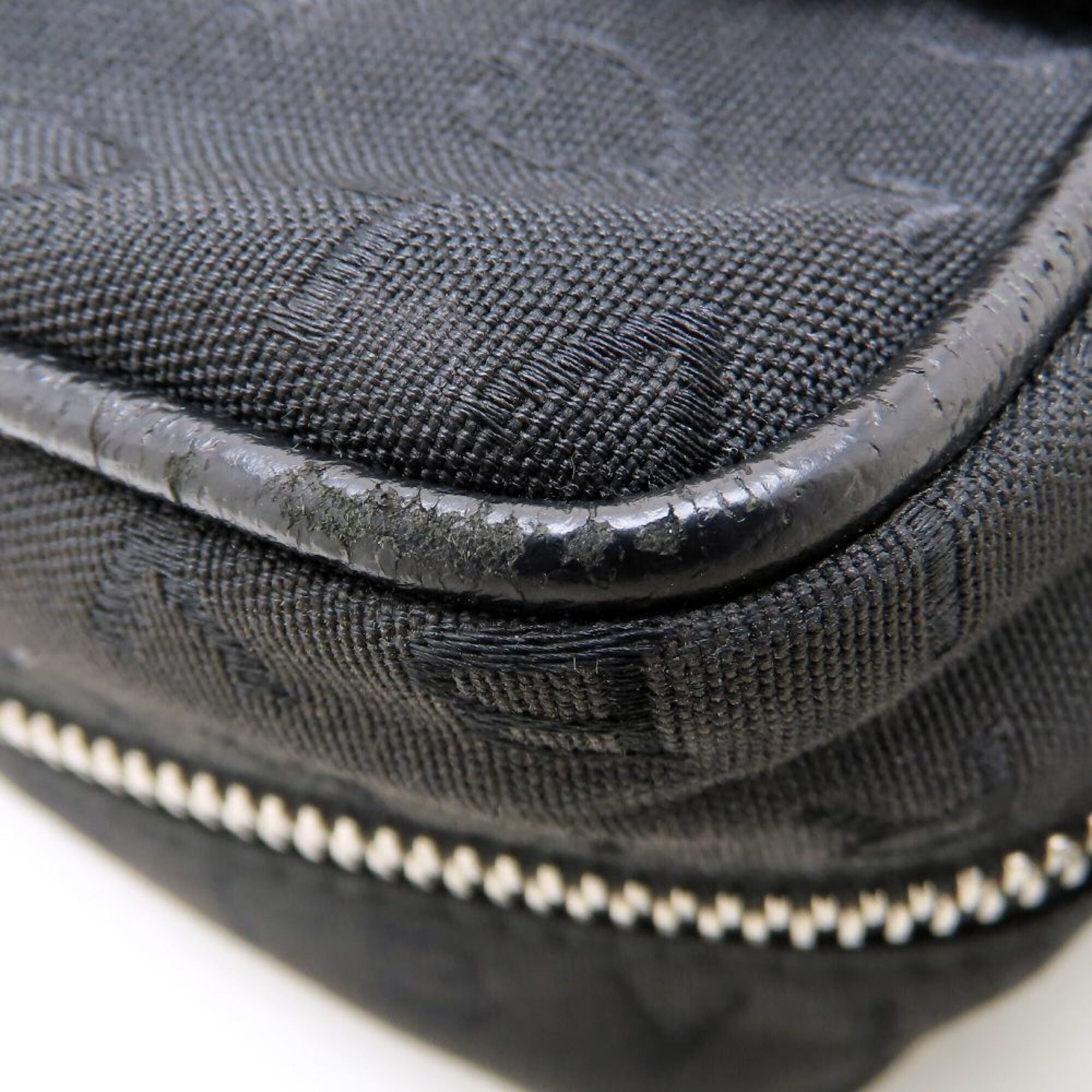 Bvlgari Black Canvas Leather Shoulder Bag (Pre-Owned)