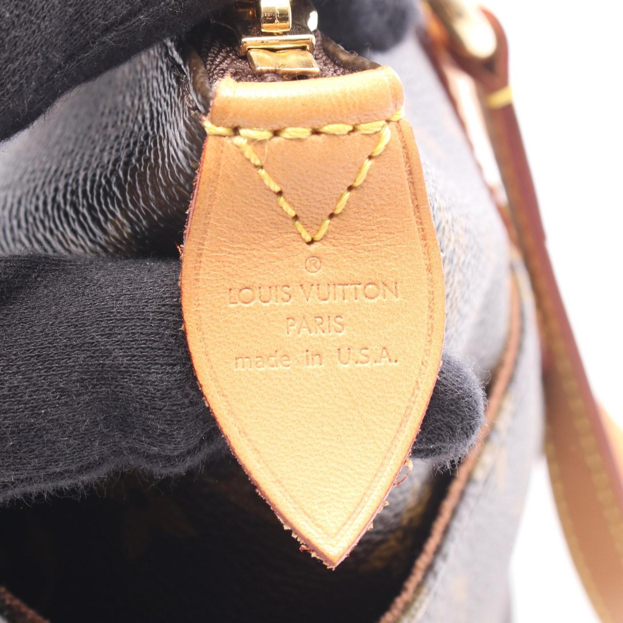 Louis Vuitton Brown Monogram Coated Canvas Handbag Tote Bag (Pre-Owned)