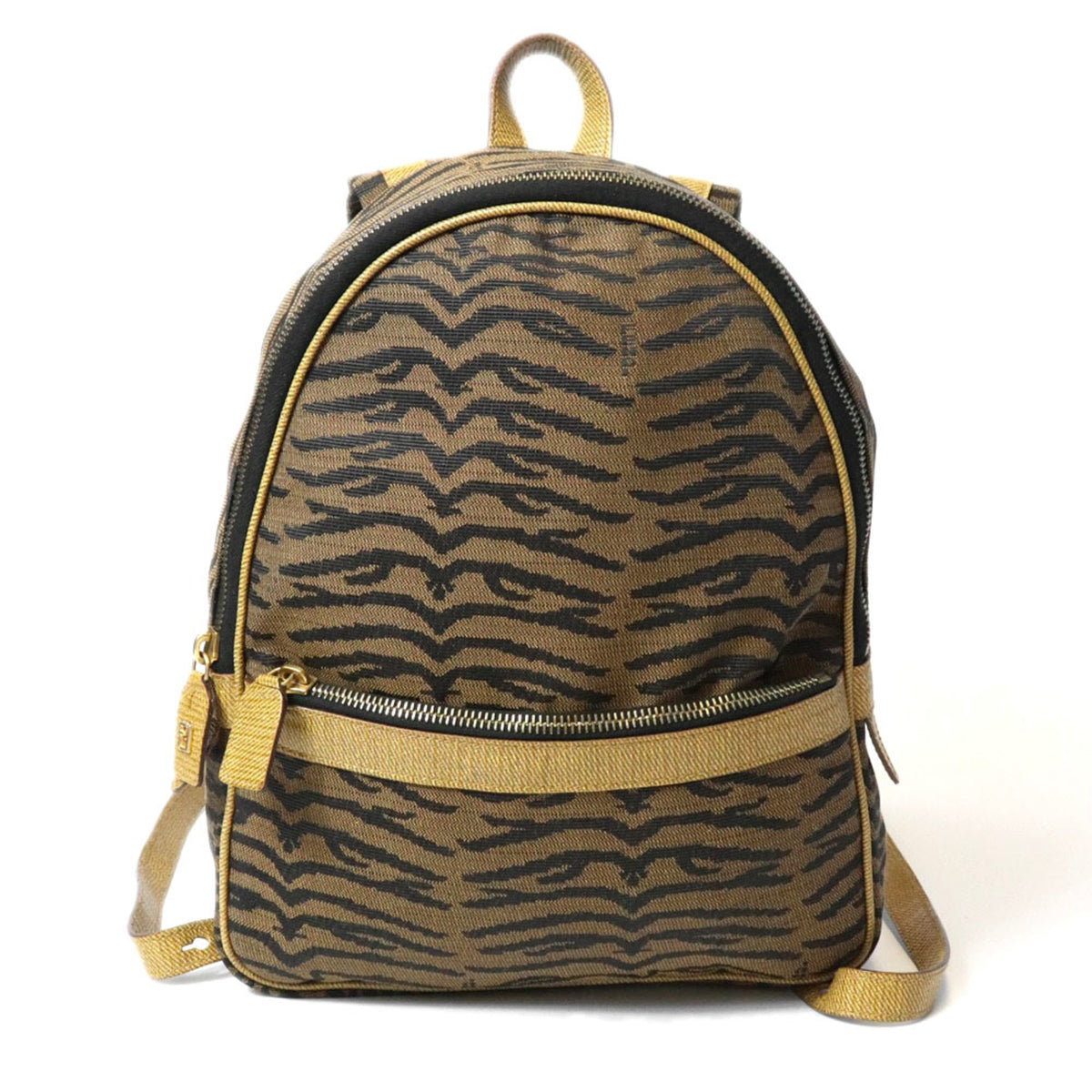 Fendi Brown Canvas Backpack (Pre-Owned)
