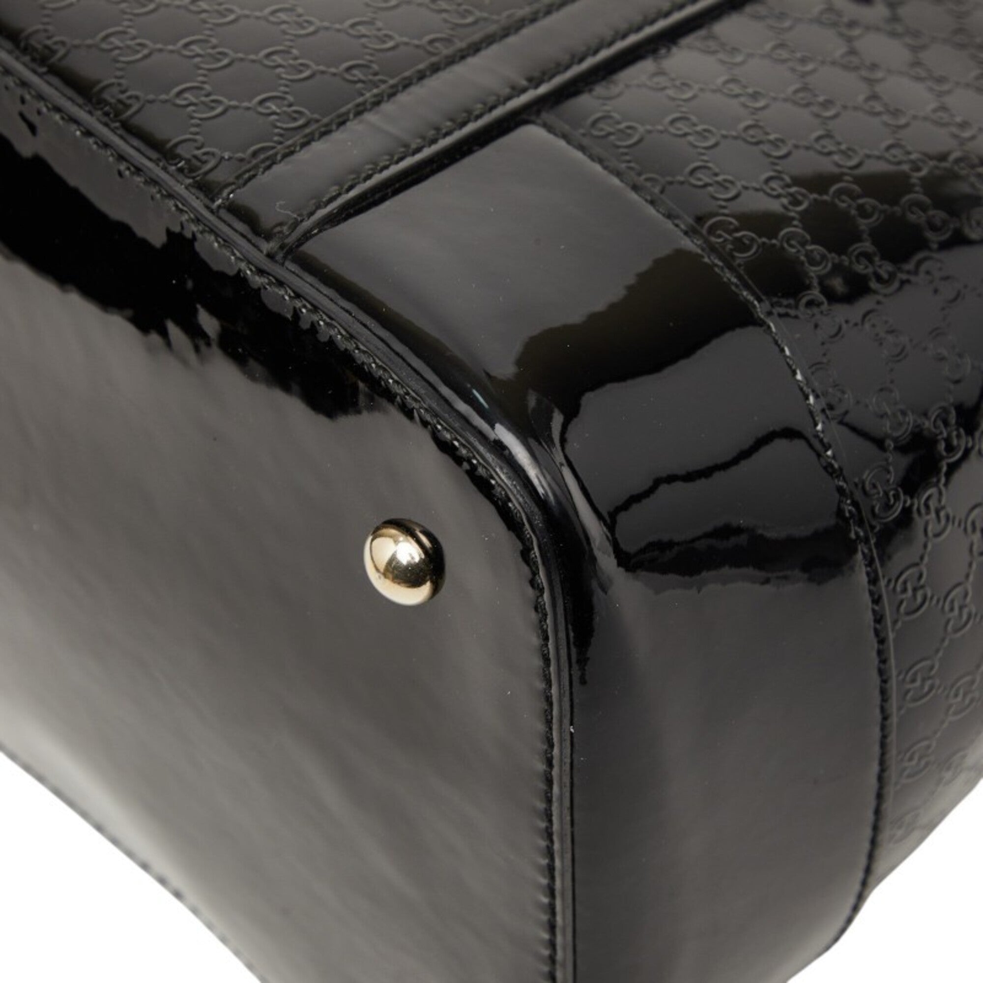 Gucci Black Leather Handbag Shoulder Bag (Pre-Owned)