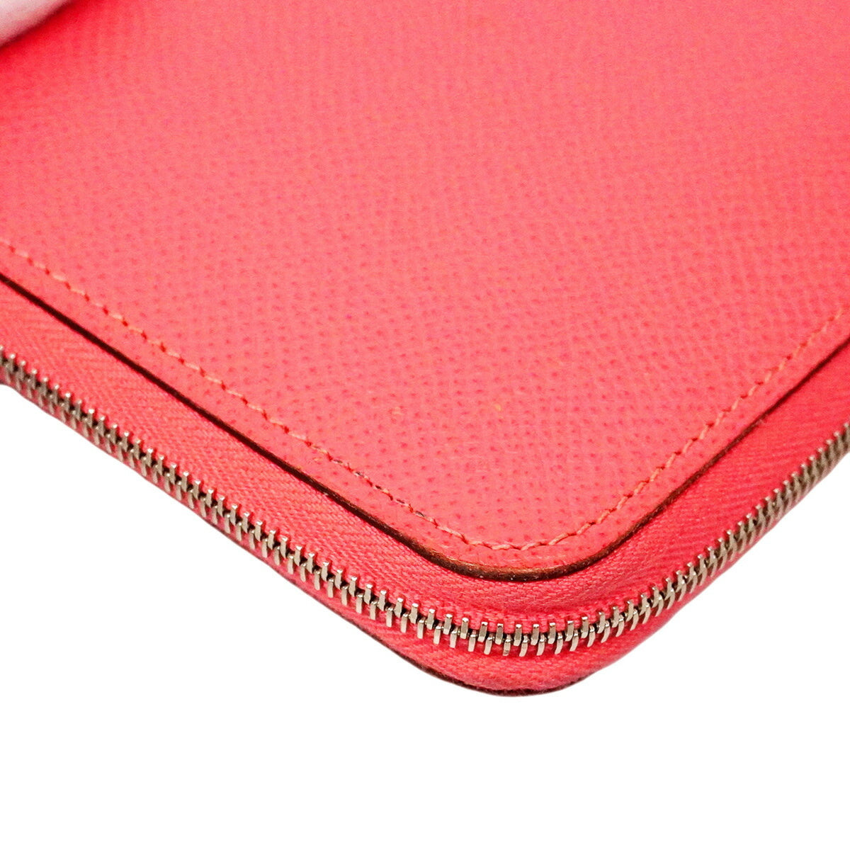 Hermes Rose Azalee Leather Long Wallet (Bi-Fold) (Pre-Owned)