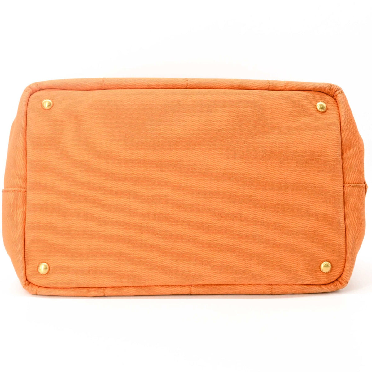 Prada Orange Canvas Handbag Shoulder Bag Tote Bag (Pre-Owned)
