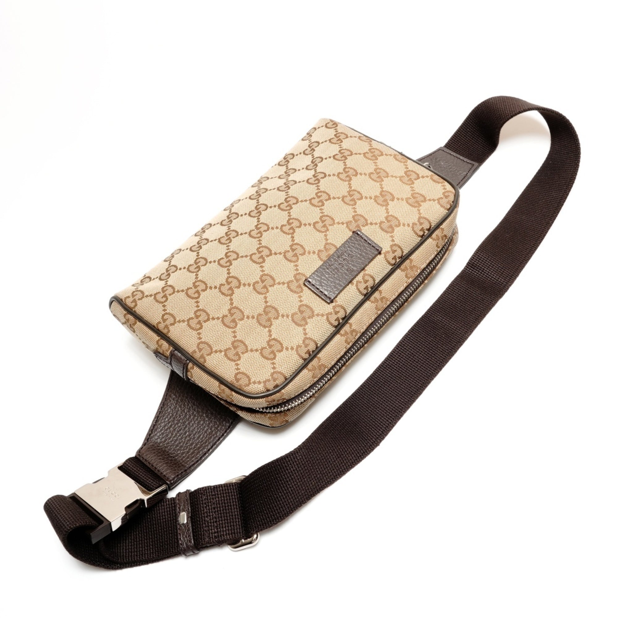 Gucci Gg Canvas Brown Gg Canvas Fanny Pack (Pre-Owned)
