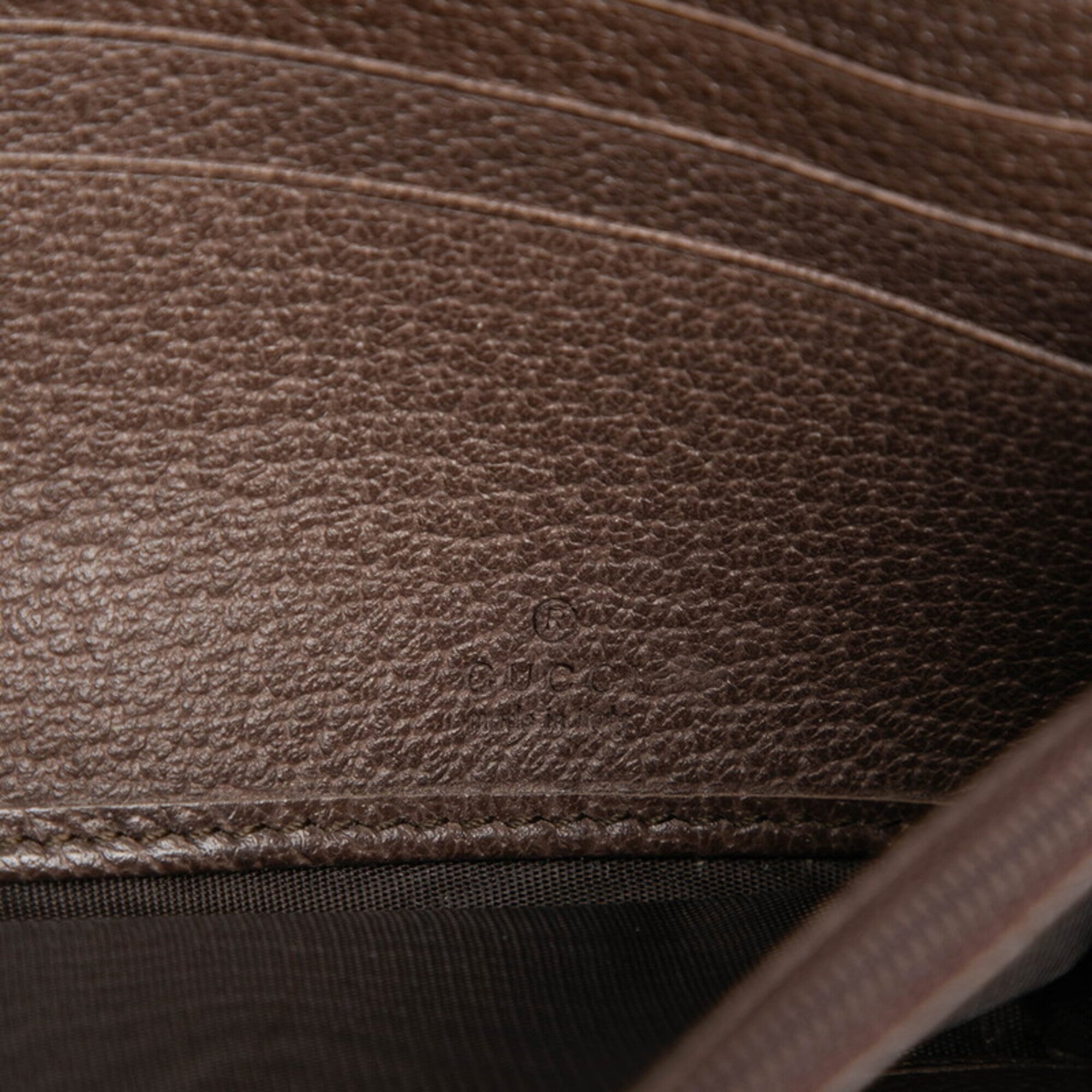 Gucci Beige Brown Pvc Long Wallet (Bi-Fold) (Pre-Owned)