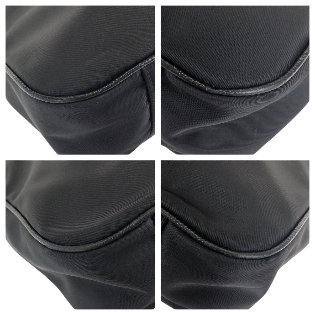 Dolce & Gabbana Black Nylon Leather Briefcase Shoulder Bag (Pre-Owned)