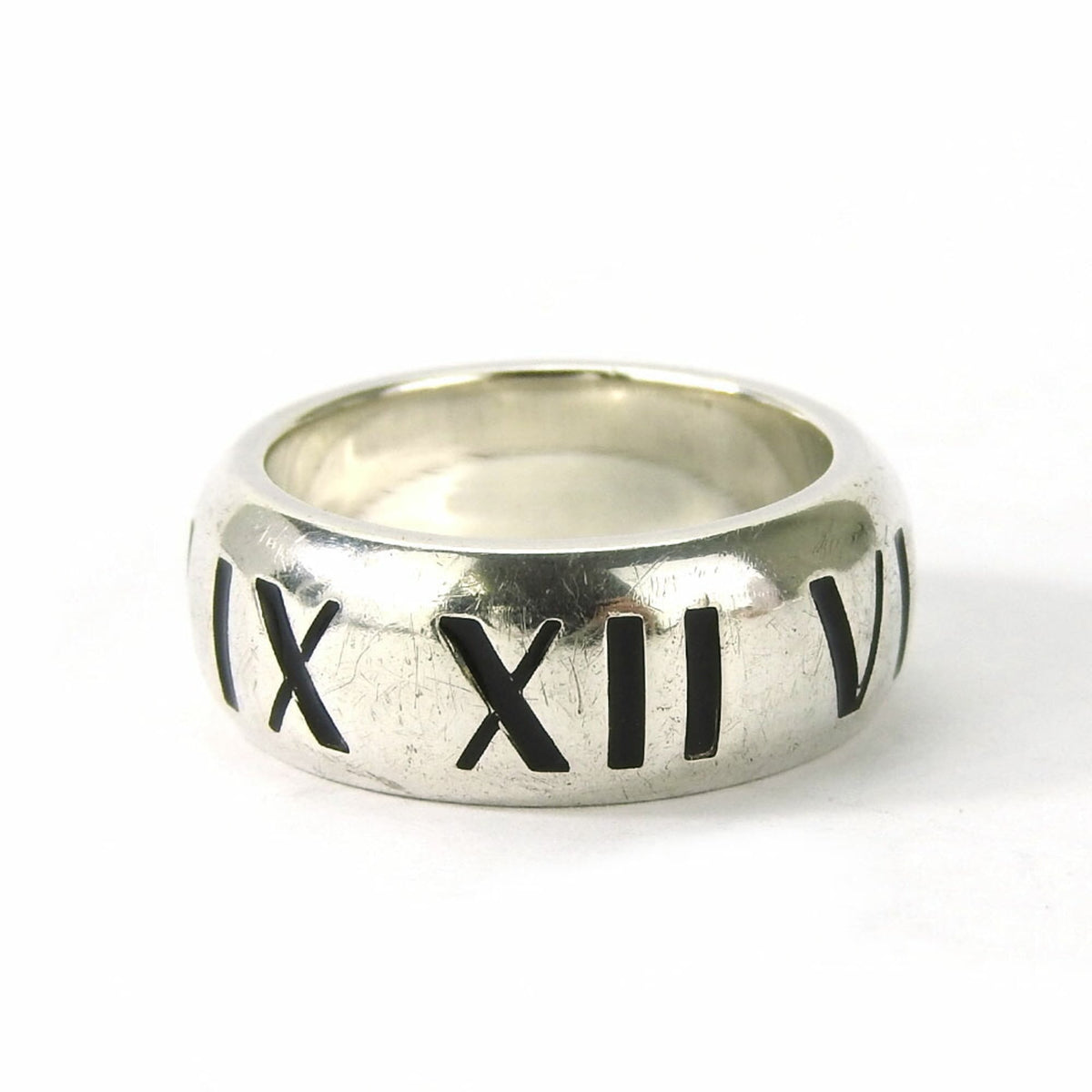Tiffany Atlas Silver 925 Band Ring (Pre-Owned)