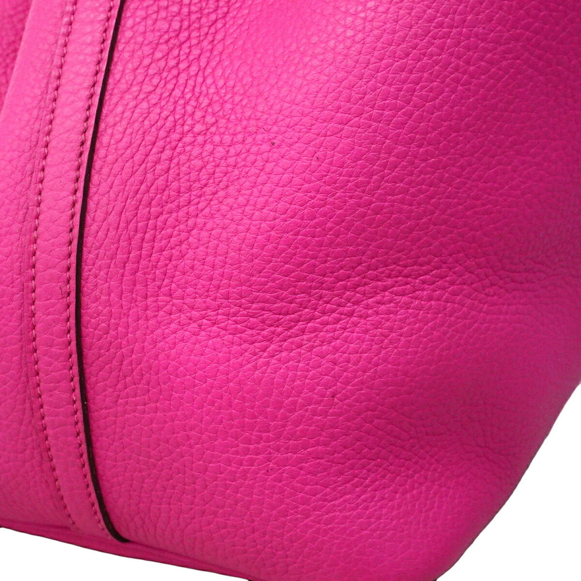 Hermes Rose Purple Taurillon Clemence Leather Handbag (Pre-Owned)