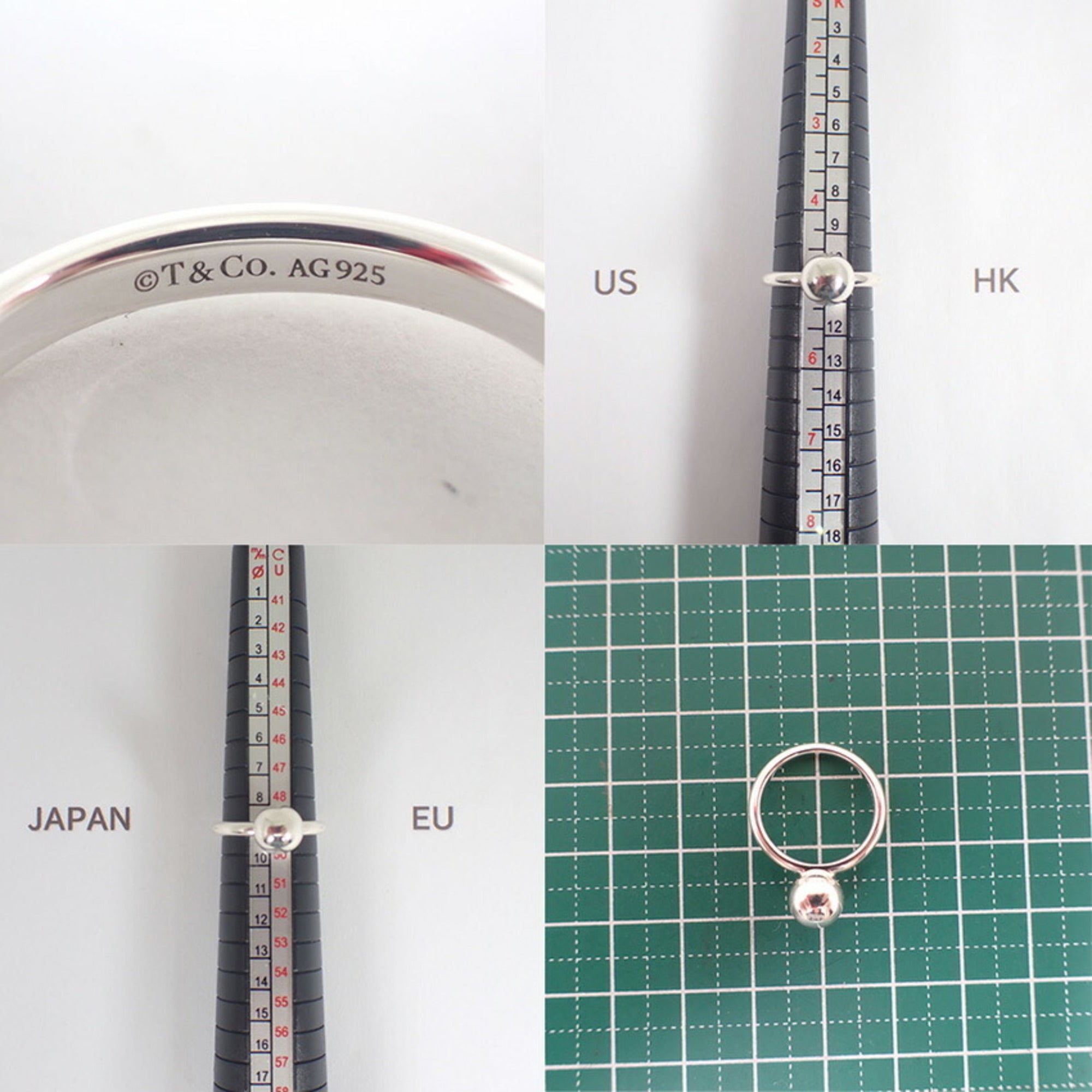 Tiffany Sterling Silver 925 Band Ring (Pre-Owned)