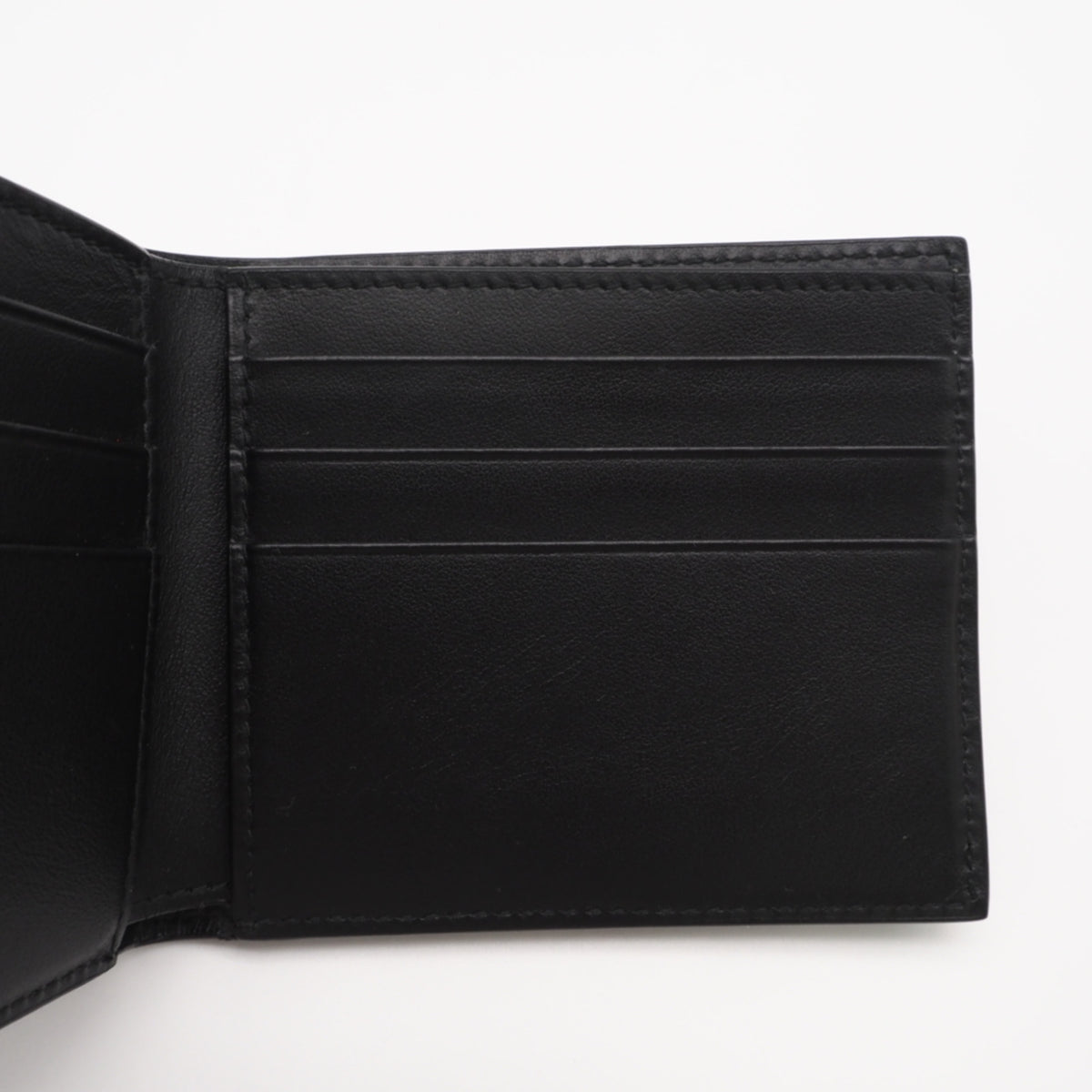 Bottega Veneta Black Leather Wallet (Bi-Fold) (Pre-Owned)