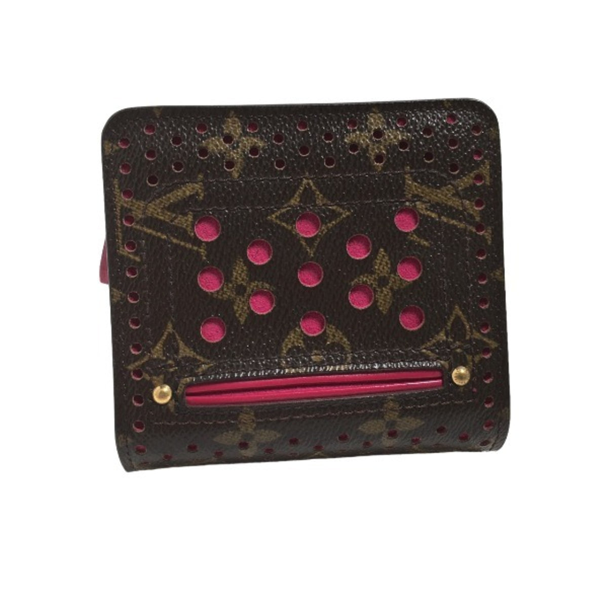 Louis Vuitton Fuchsia Monogram Perforated Wallet (Bi-Fold) (Pre-Owned)