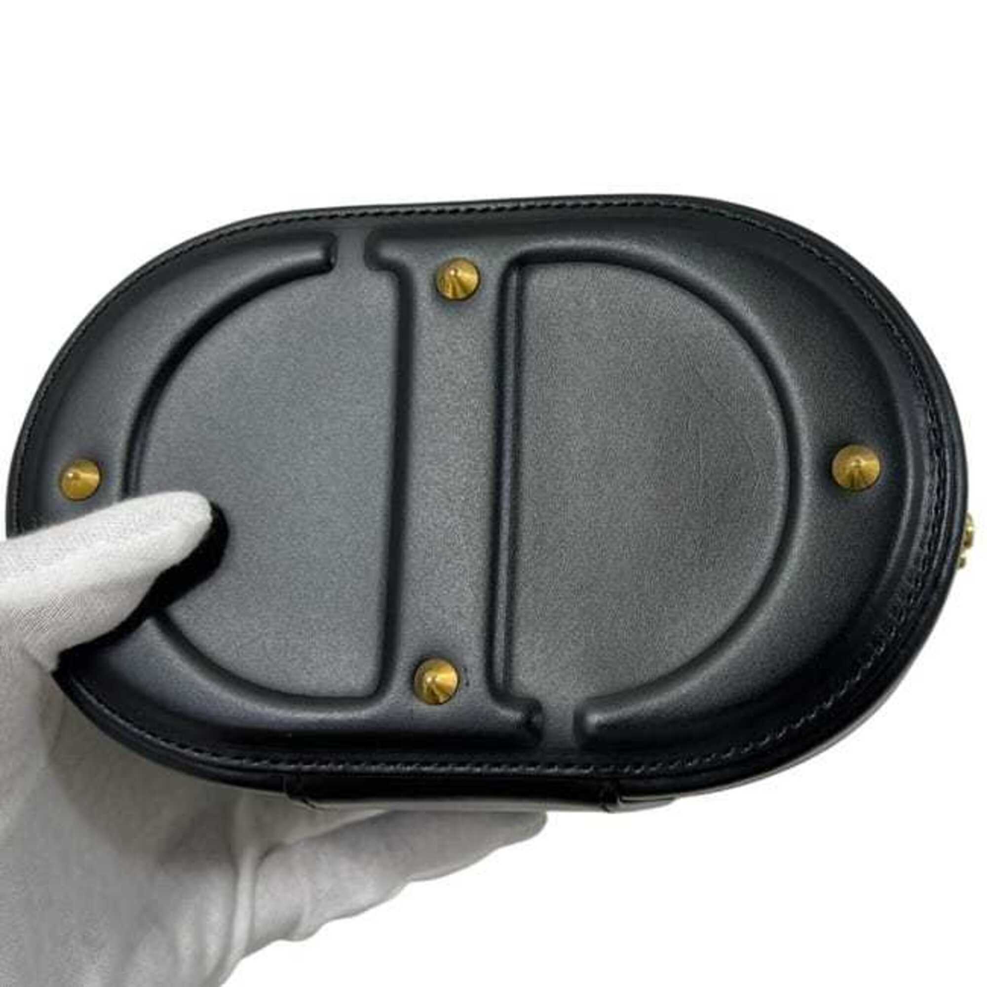 Christian Dior Black Leather Shoulder Bag (Pre-Owned)