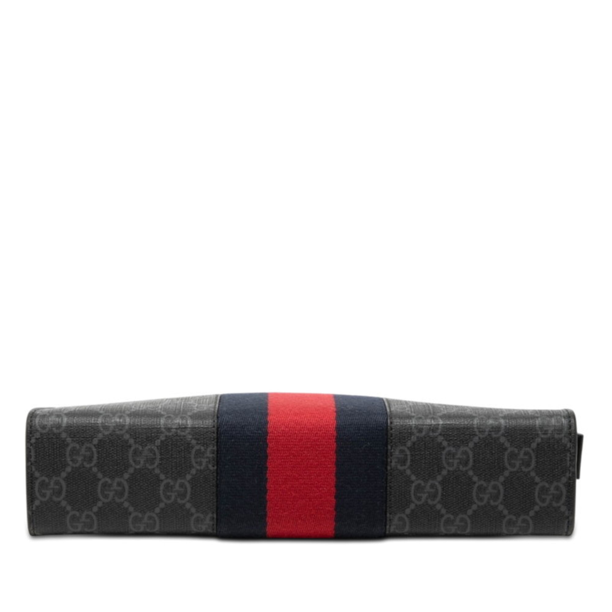 Gucci Black Pvc Leather Clutch Bag (Pre-Owned)