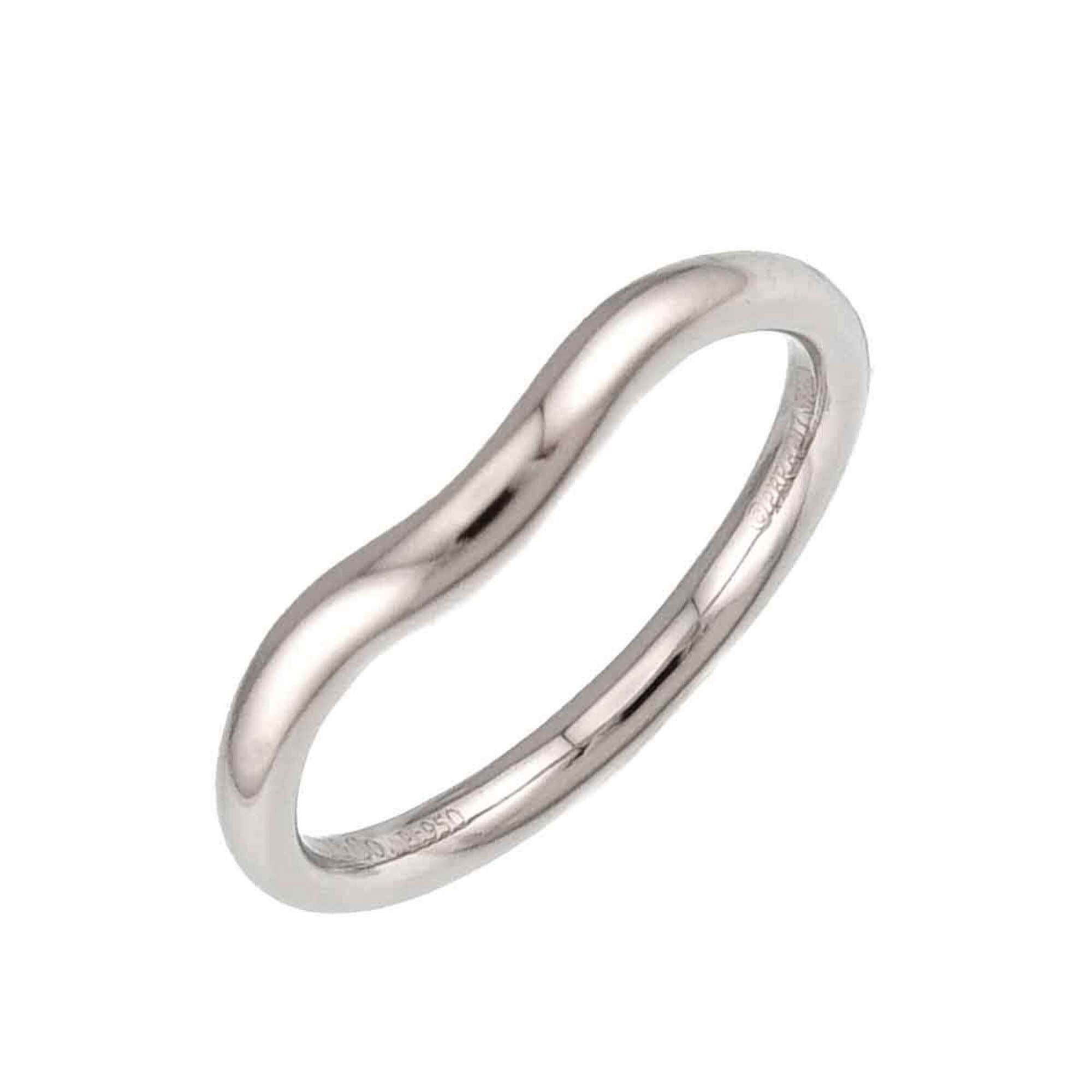 Tiffany Platinum Platinum 950 Band Ring (Pre-Owned)