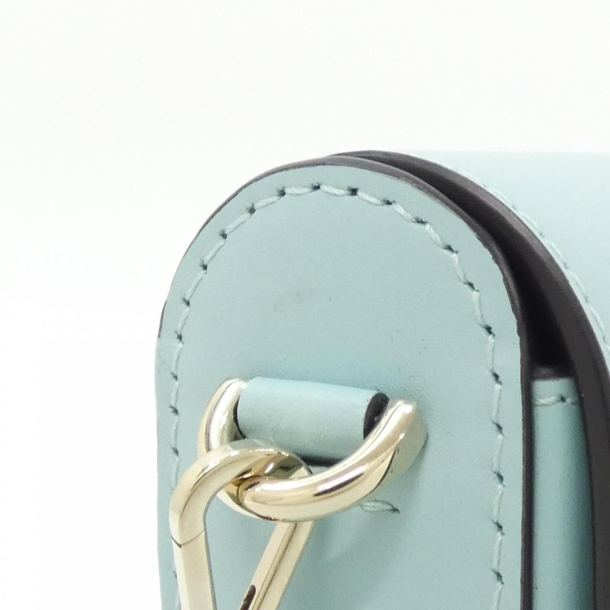 Cartier Light Blue Leather Shoulder Bag (Pre-Owned)