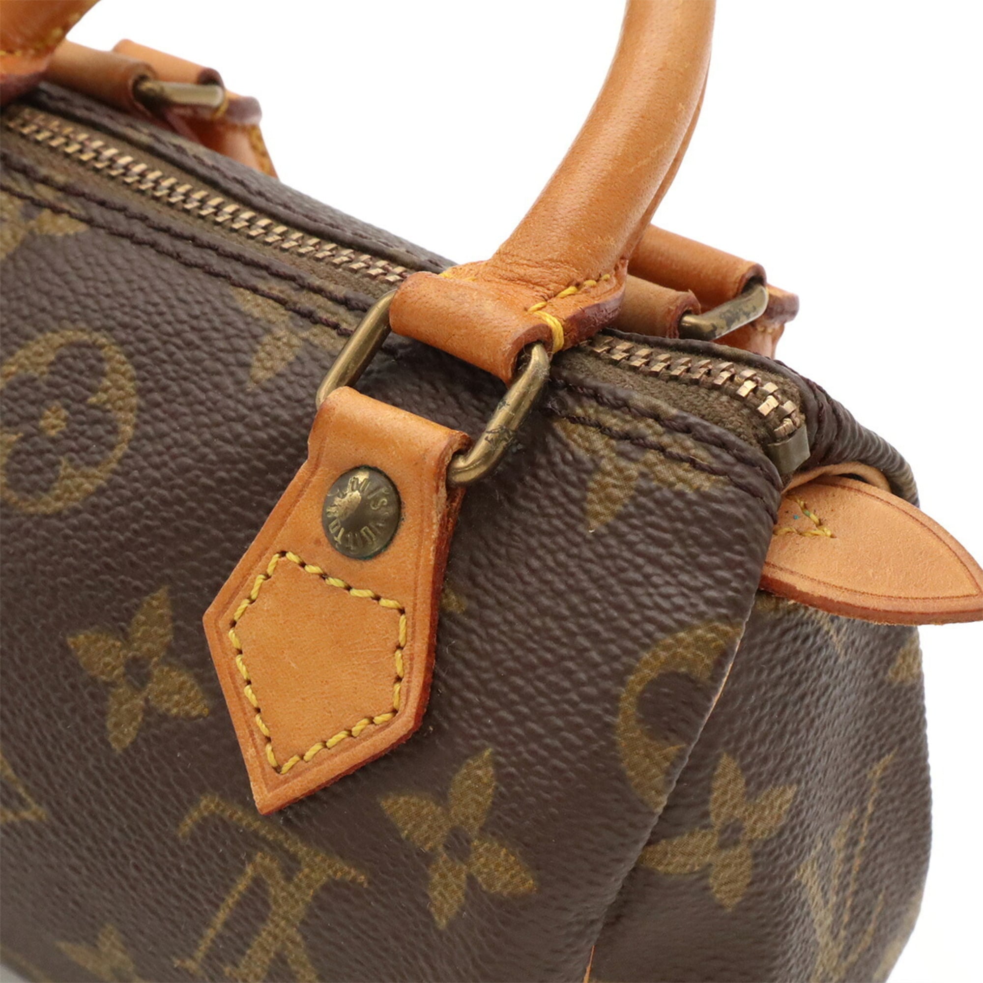 Louis Vuitton Brown Monogram Mini Handbag Pouch Shoulder Bag (Pre-Owned)