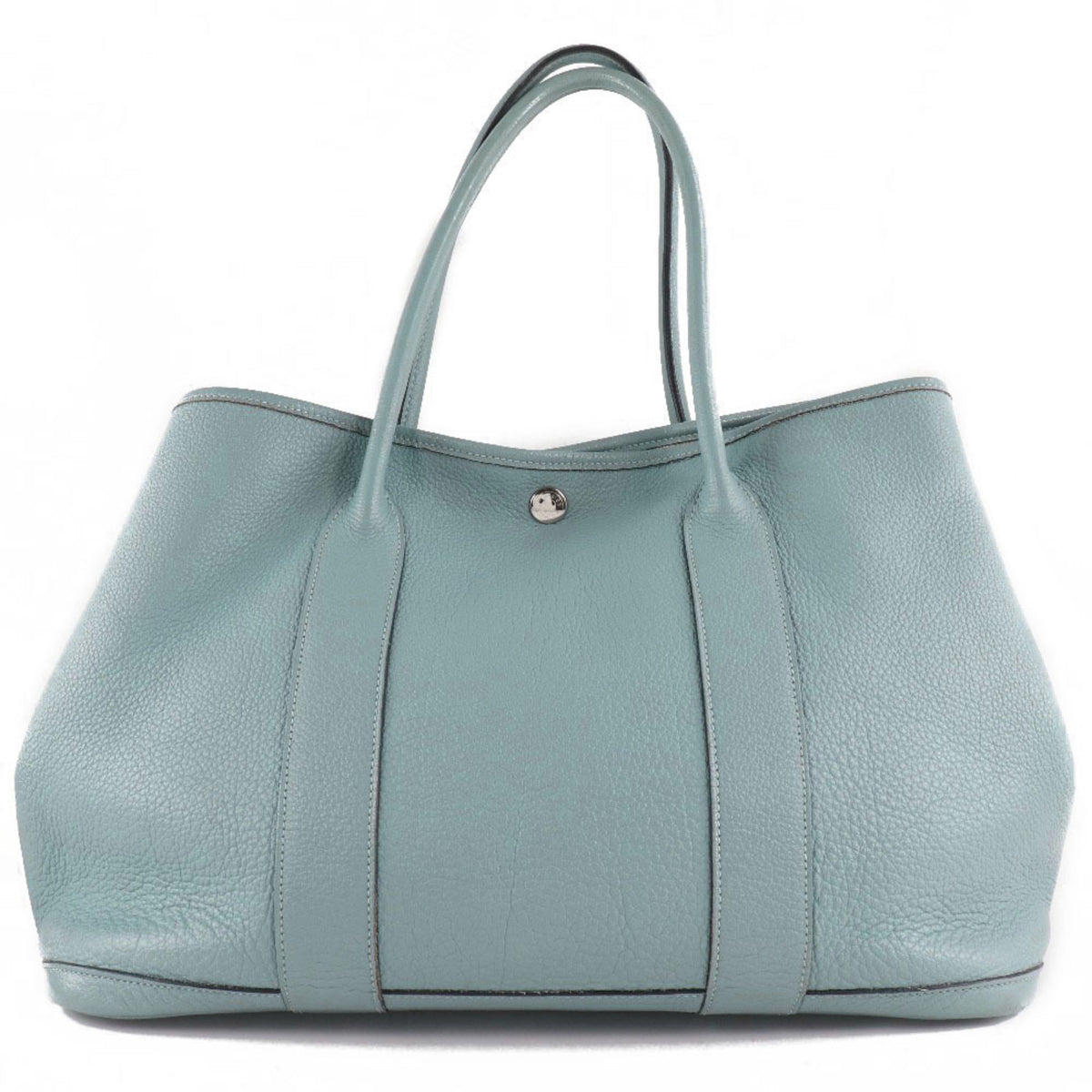 Hermes Garden Blue Lin Light Blue Negonda Leather Tote Bag (Pre-Owned)