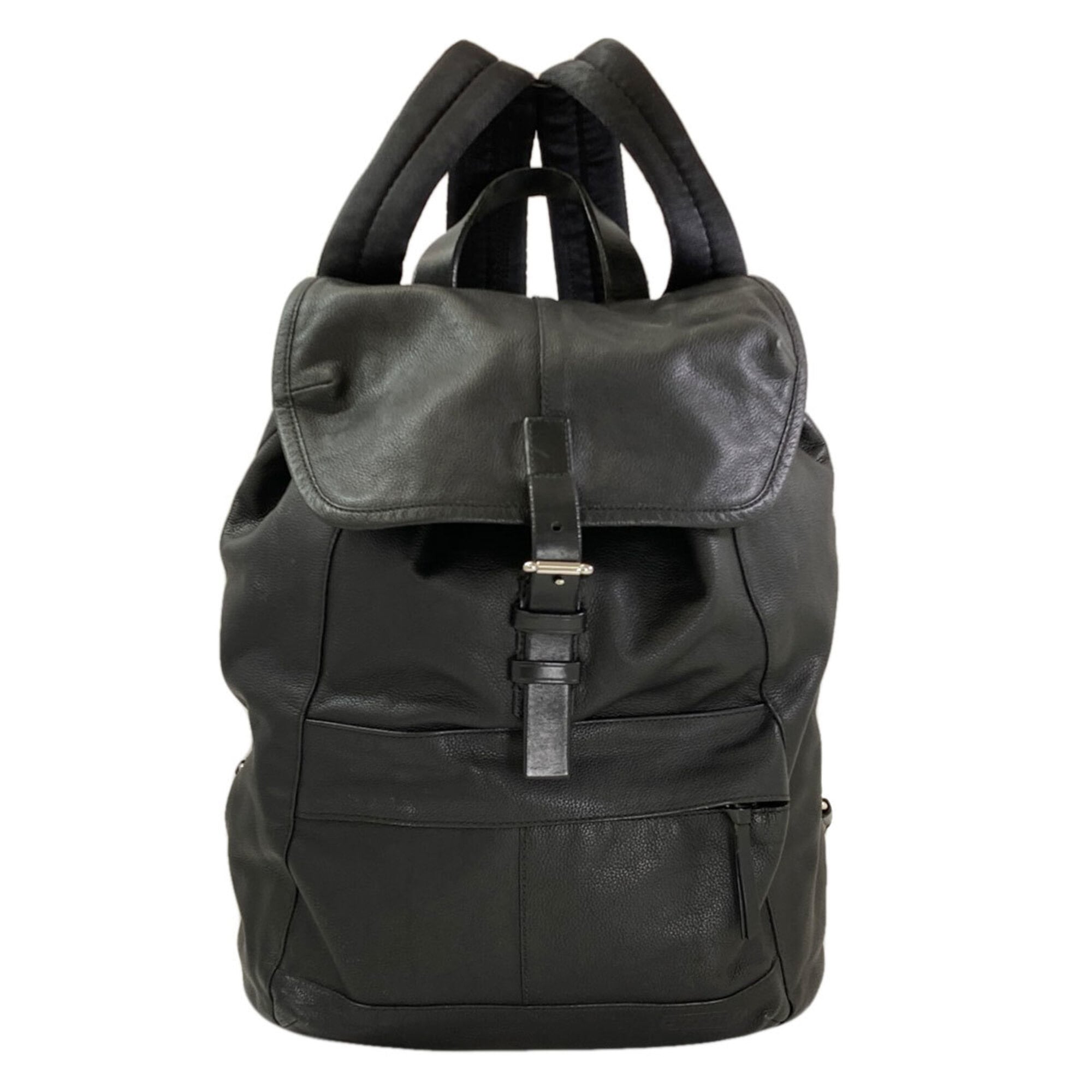 Coach Black Leather Backpack (Pre-Owned)