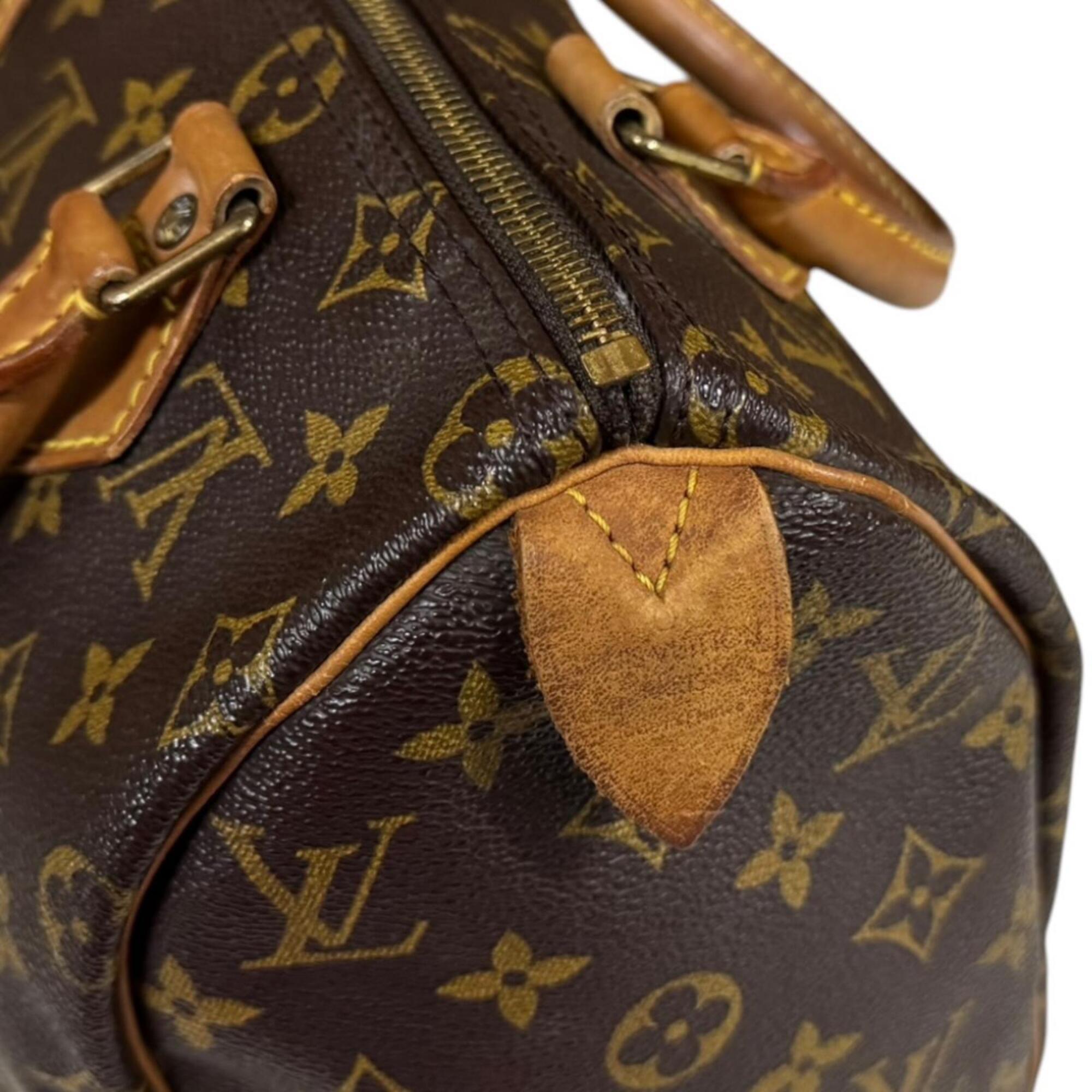 Louis Vuitton Brown Monogram Canvas Handbag (Pre-Owned)