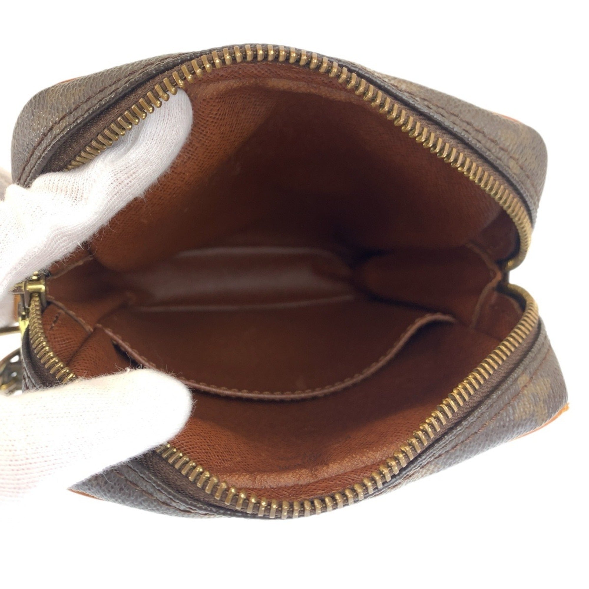 Louis Vuitton Brown Pvc Leather Pochette Shoulder Bag (Pre-Owned)