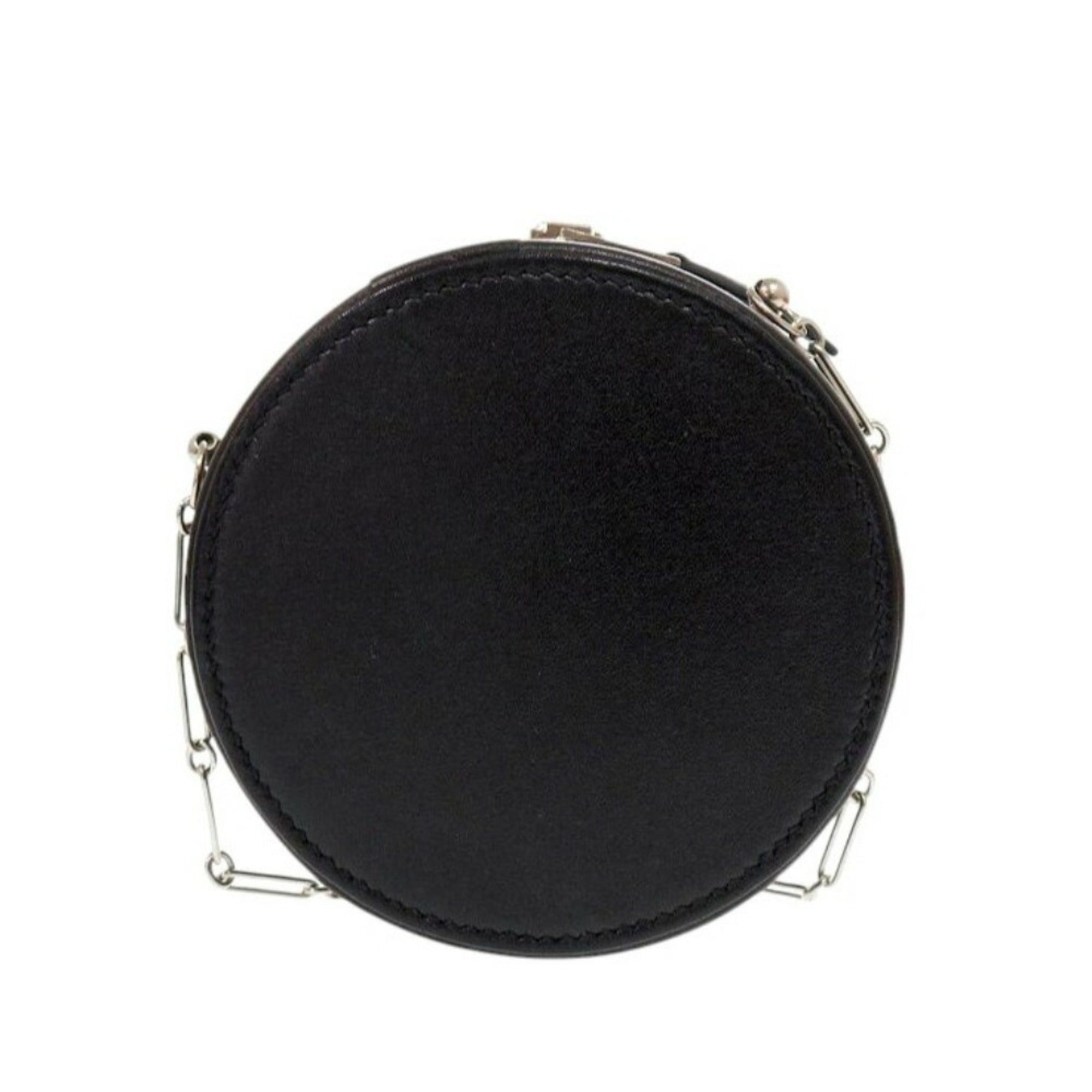 Hermes Black Leather Shoulder Bag (Pre-Owned)
